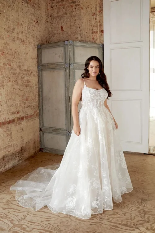 knee length dresses for ladies Size 18 Stella Couture 25514 Off White Gown – Bridal Sense main image 0