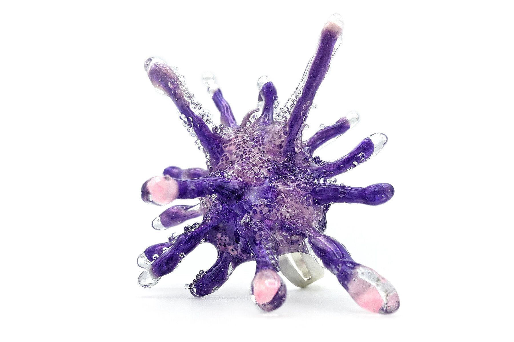 Purple Sea Urchin Ring . Sea Life Series, 2020  