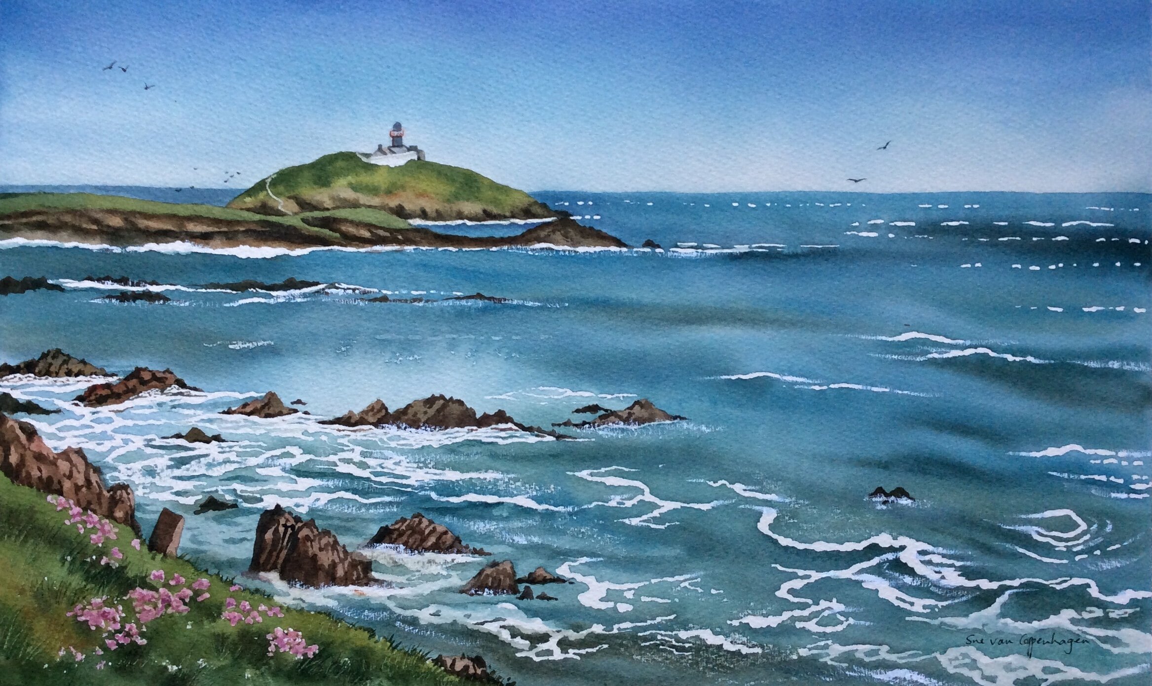 Ballycotton island painting