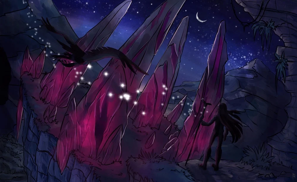 Crystal Temple (Night) / Joni and the Owl