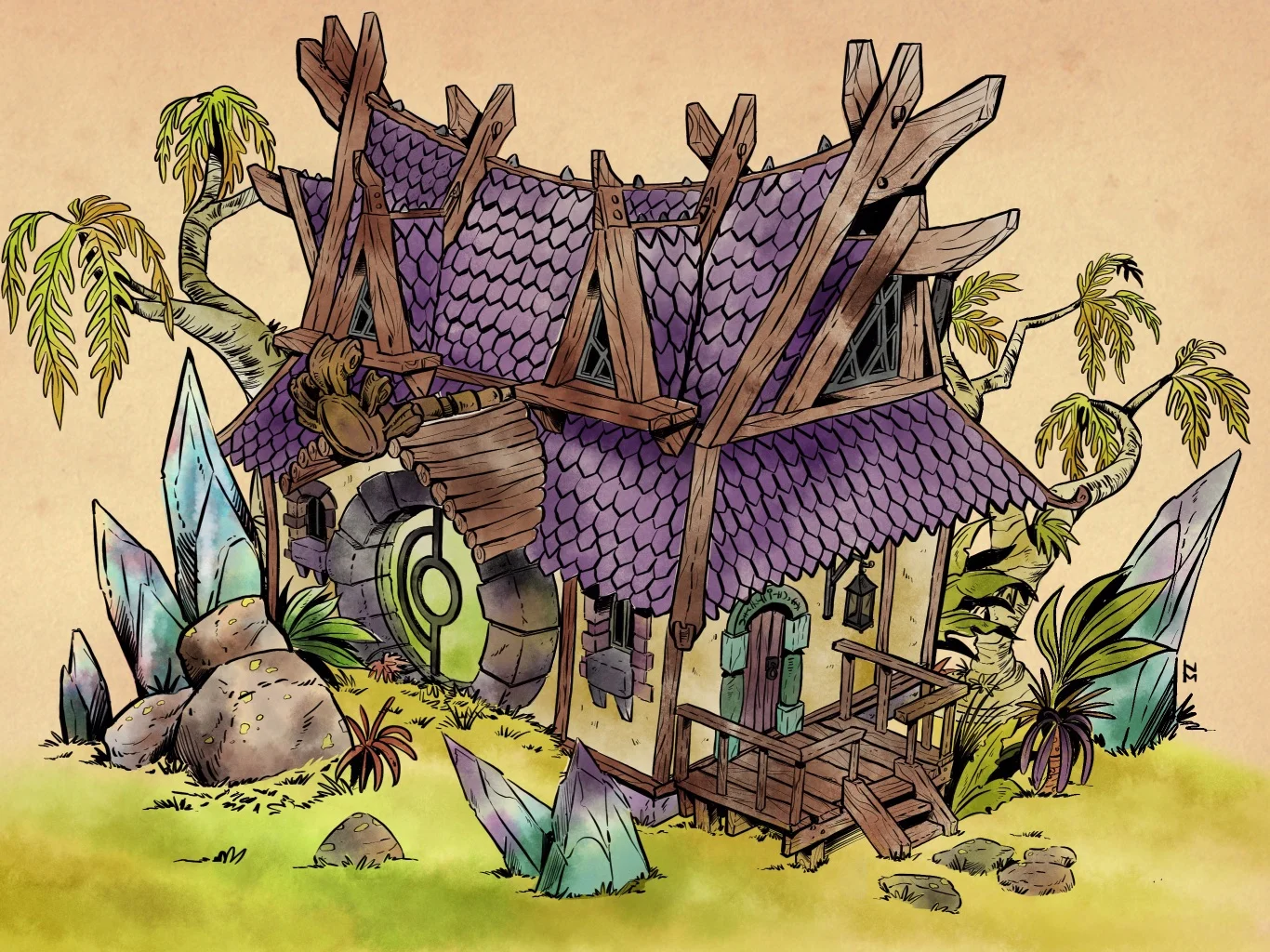 Forest Cottage (Exterior) / Joni and the Owl
