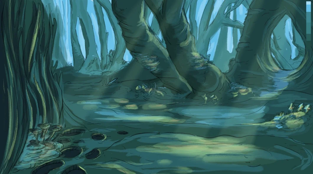 Fungi Forest Background 1 / Fragile