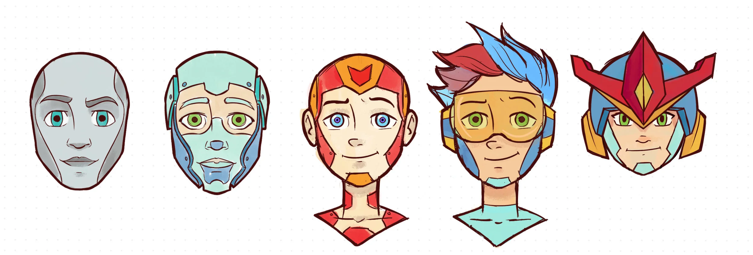 Chat Bot Avatar Concepts / Griffith University