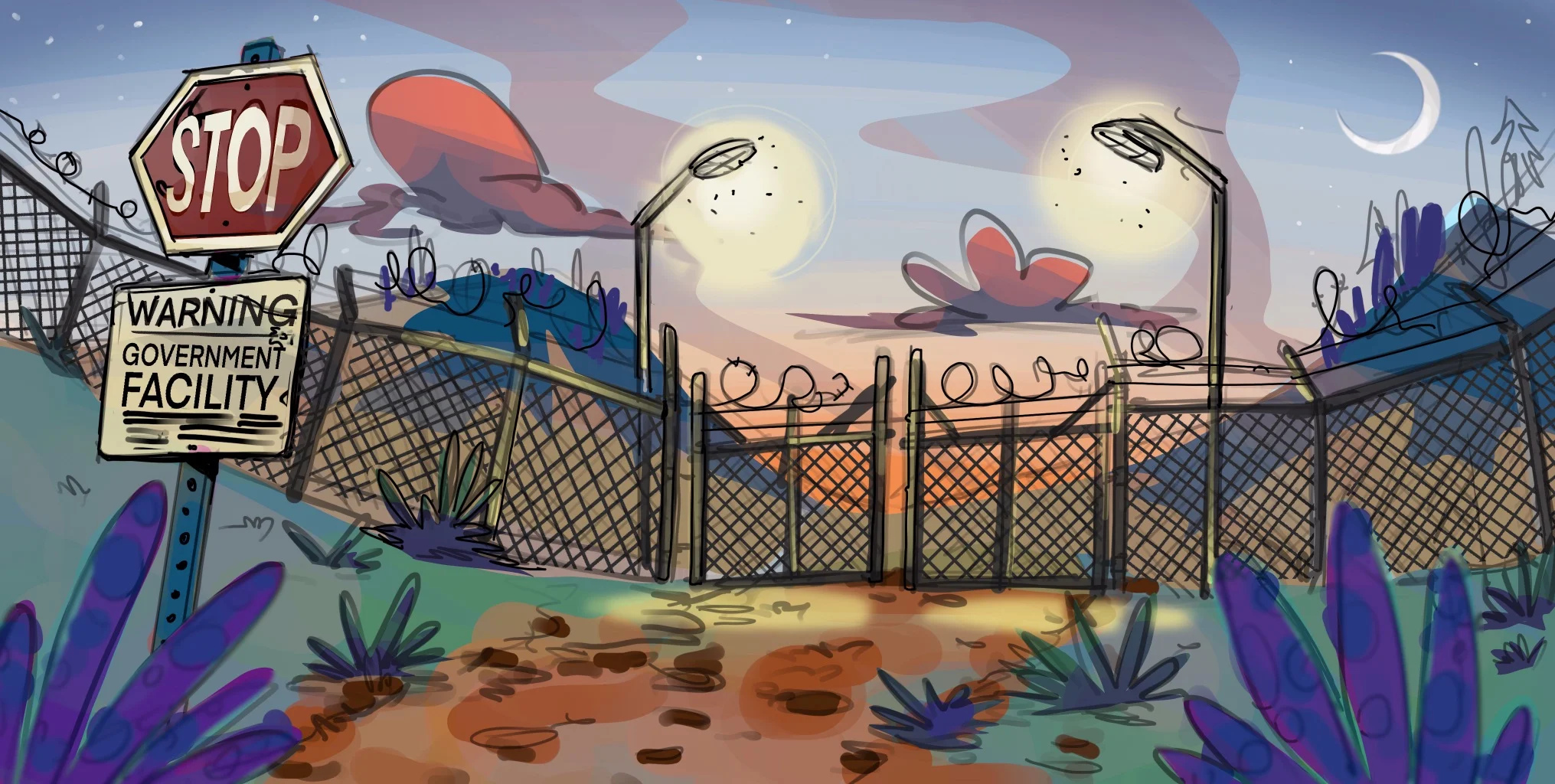 Security Fence Background Concept / Jim