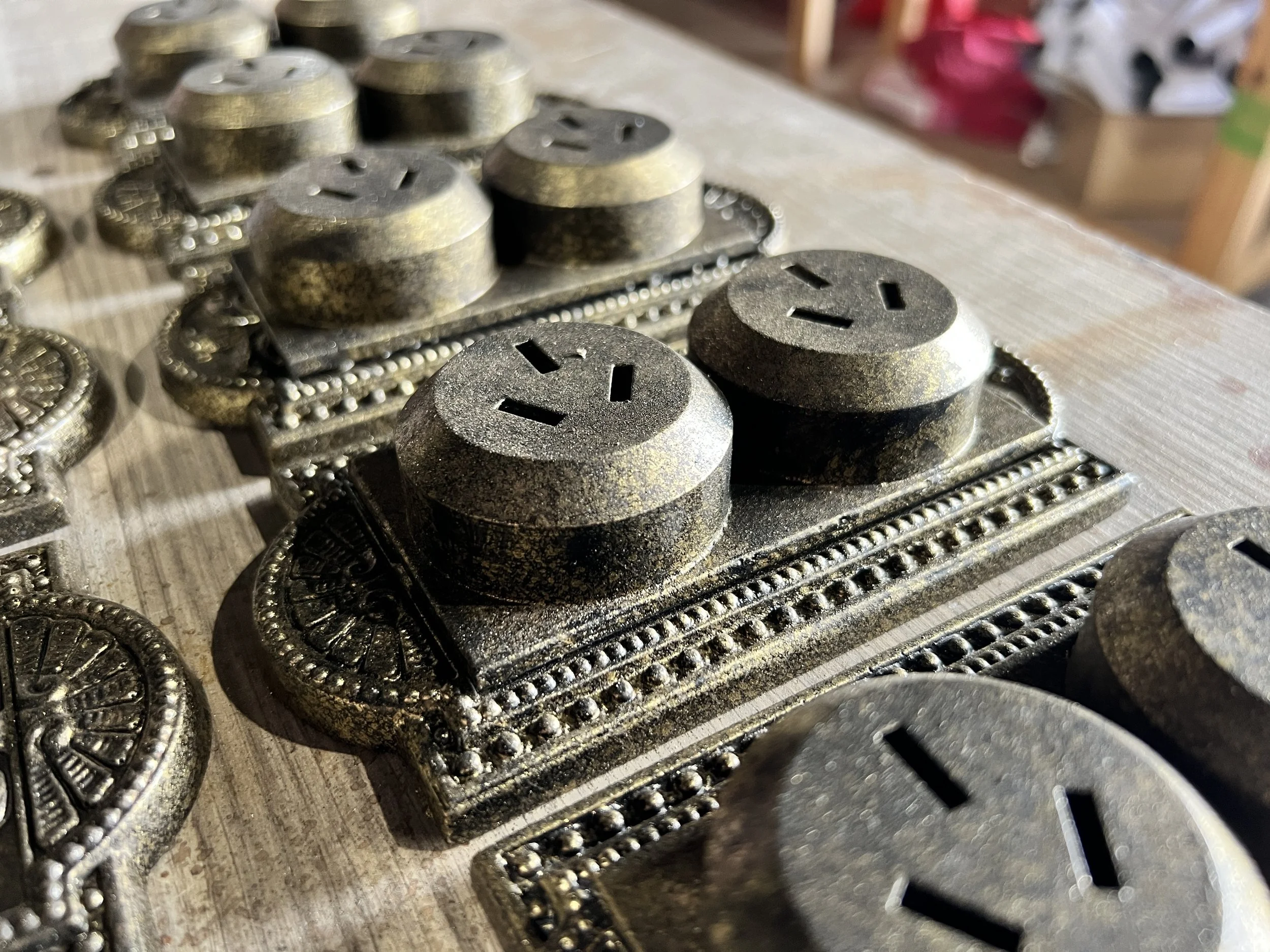 3D printed and cast/mould of antique light switches