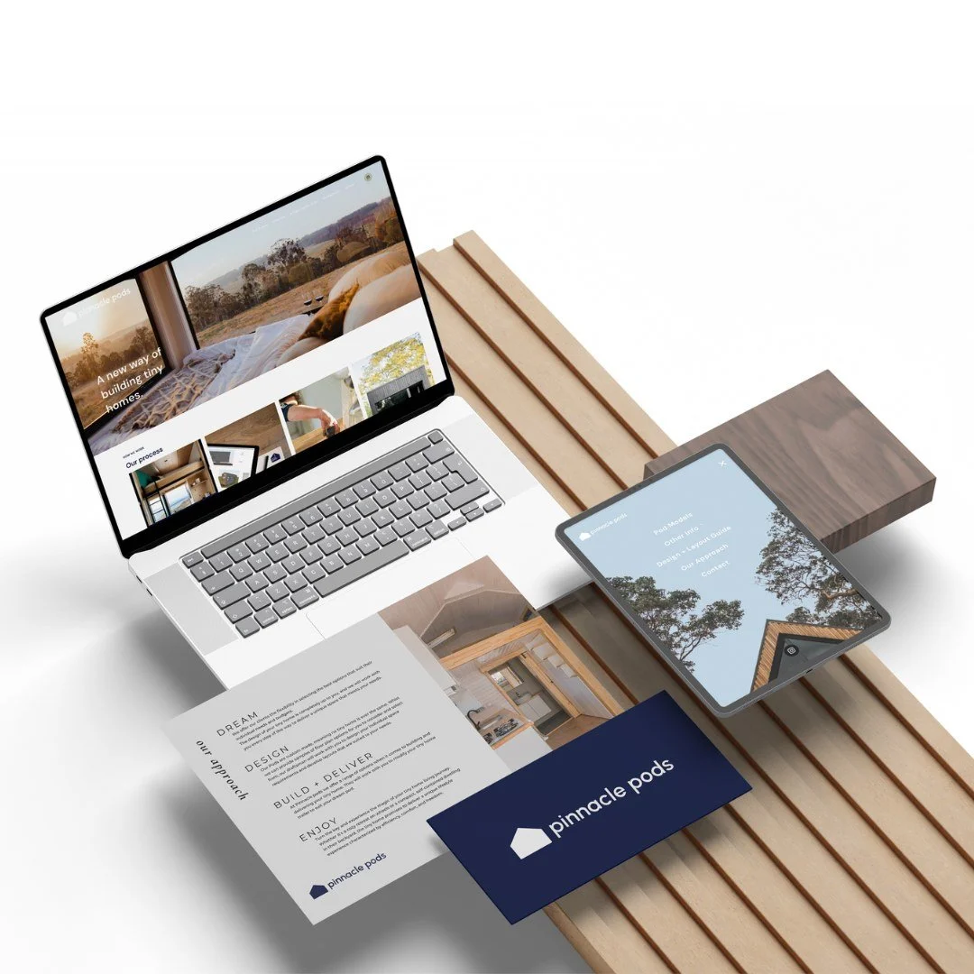 We just went live with a new website, including a new brand design and digital brochure for @pinnacle_pods // builders of tiny homes and granny flats. Their stuff is gorgeous and we can't help but want to look up properties on the South Coast overloo