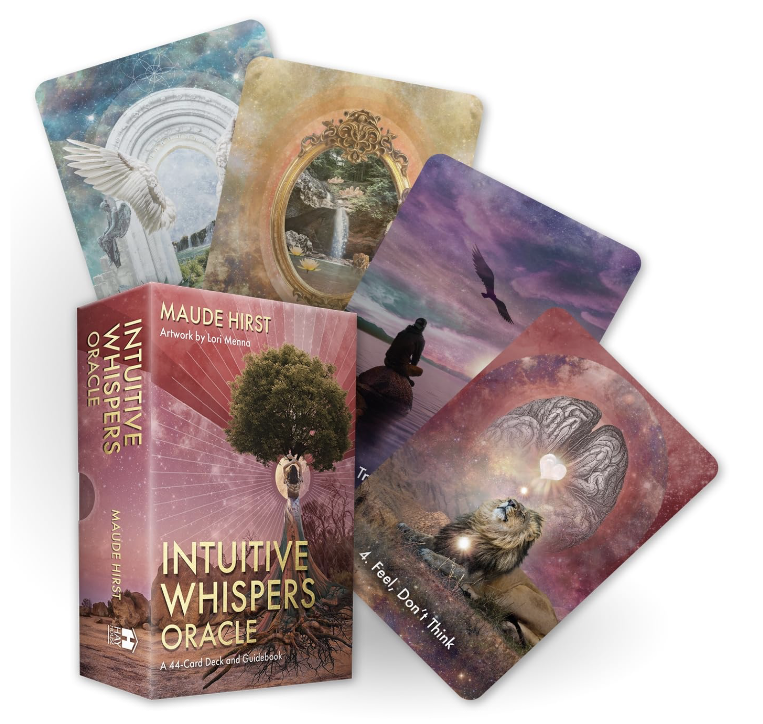 Intuitive Whispers Oracle: A 44-Card Deck and Guidebook Cards                      by Maude Hirst (Author), Lori Menna (Illustrator)