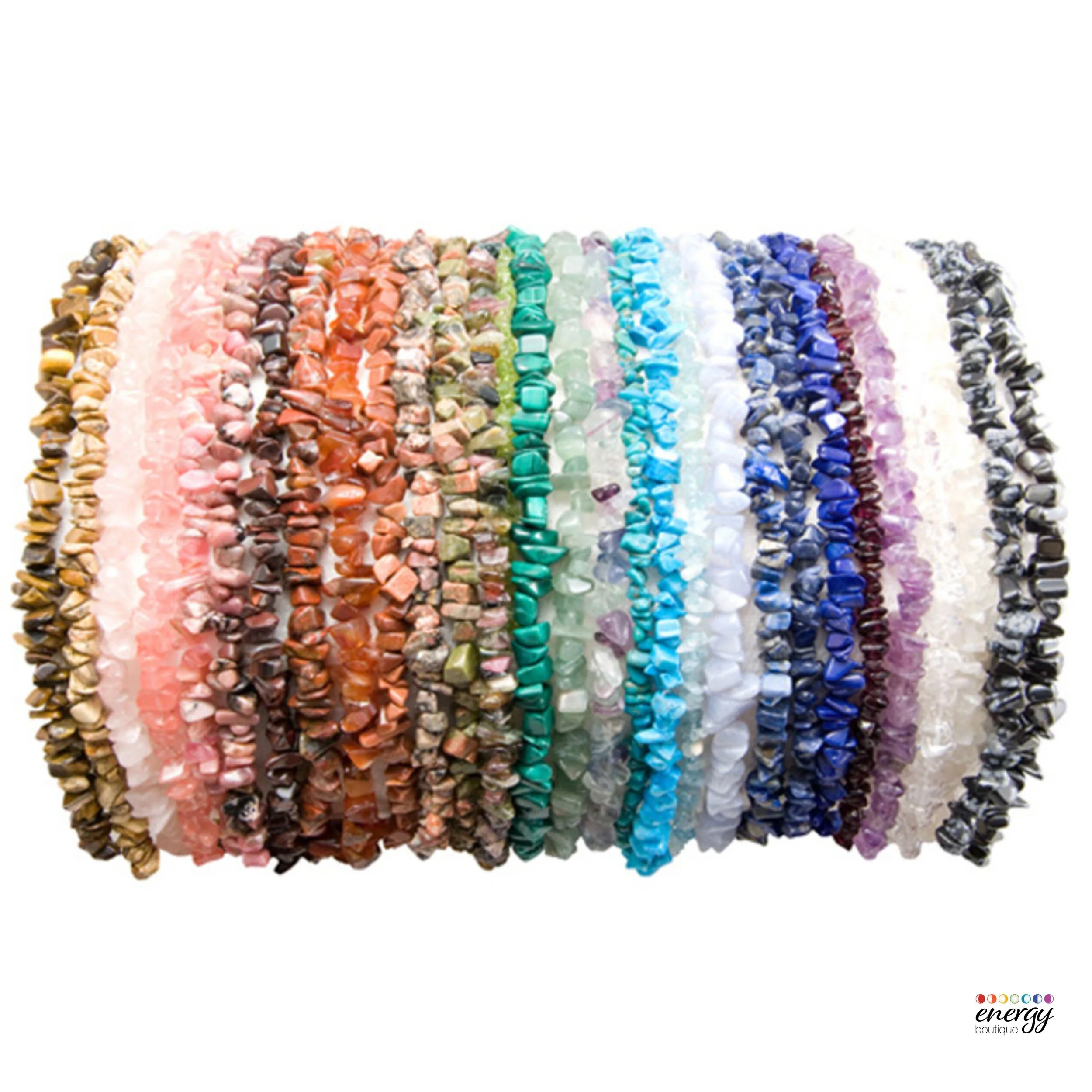 36" Gemstone Chip Necklaces