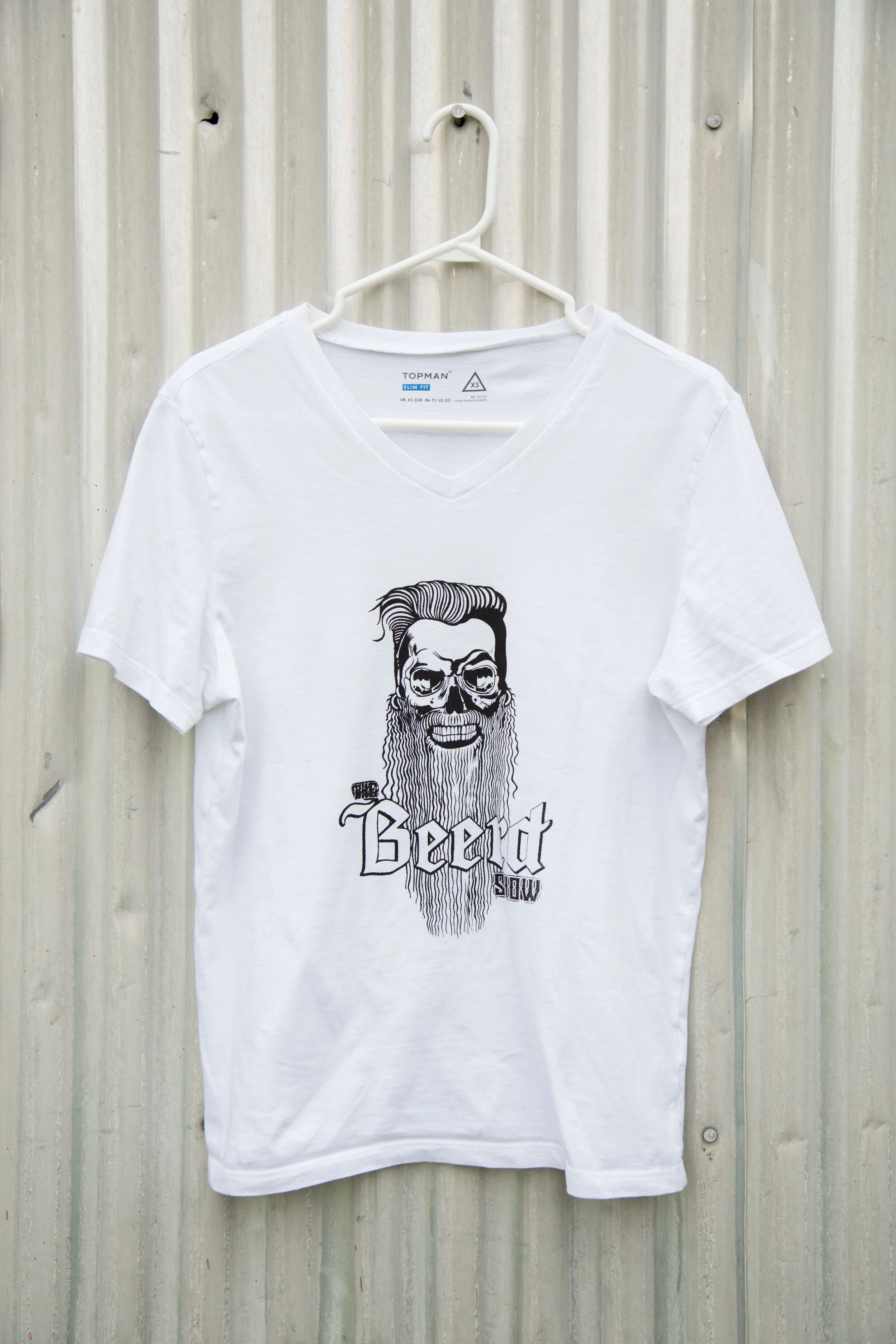 XS/S White V Neck T Shirt