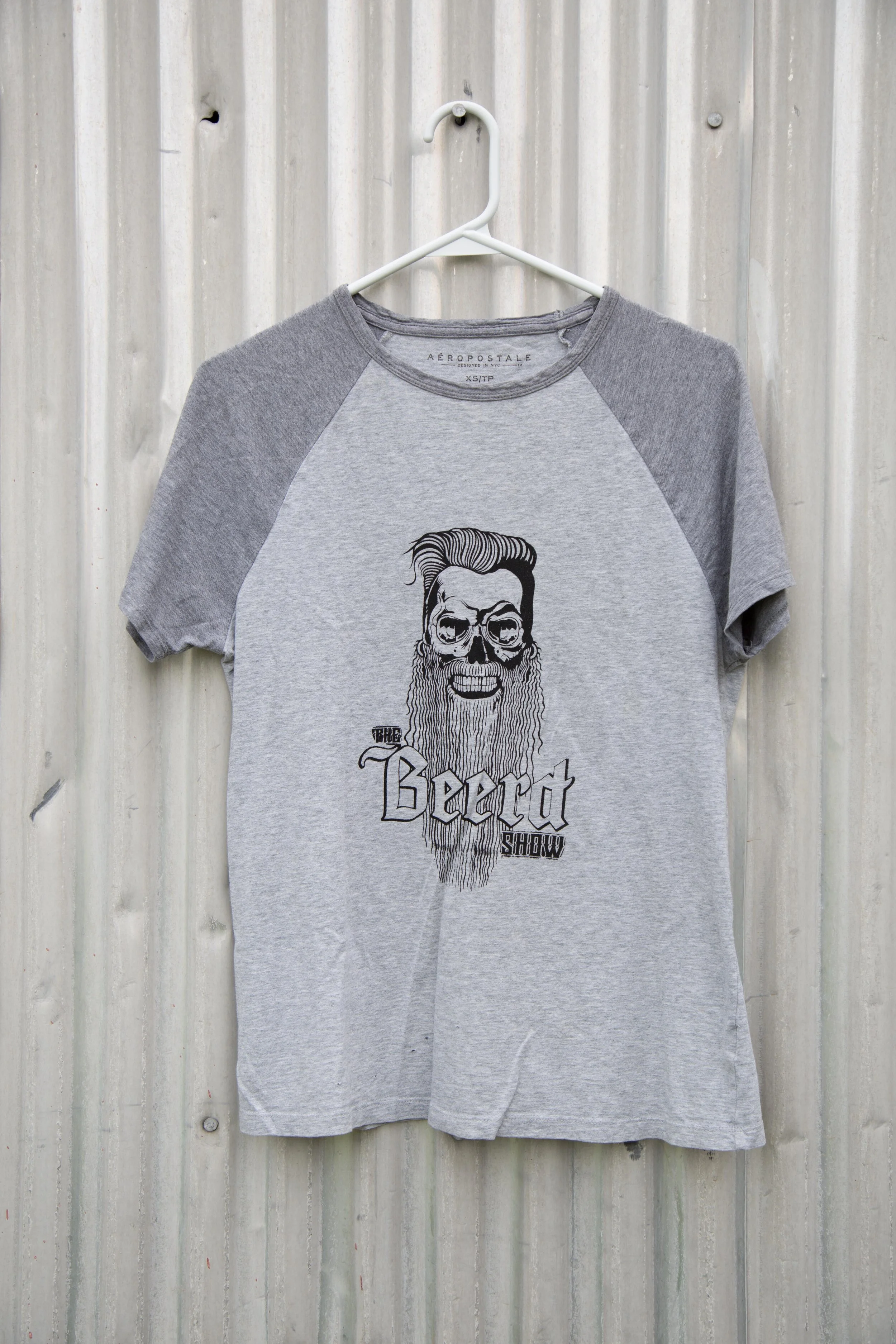 XS/S Grey Baseball T Shirt