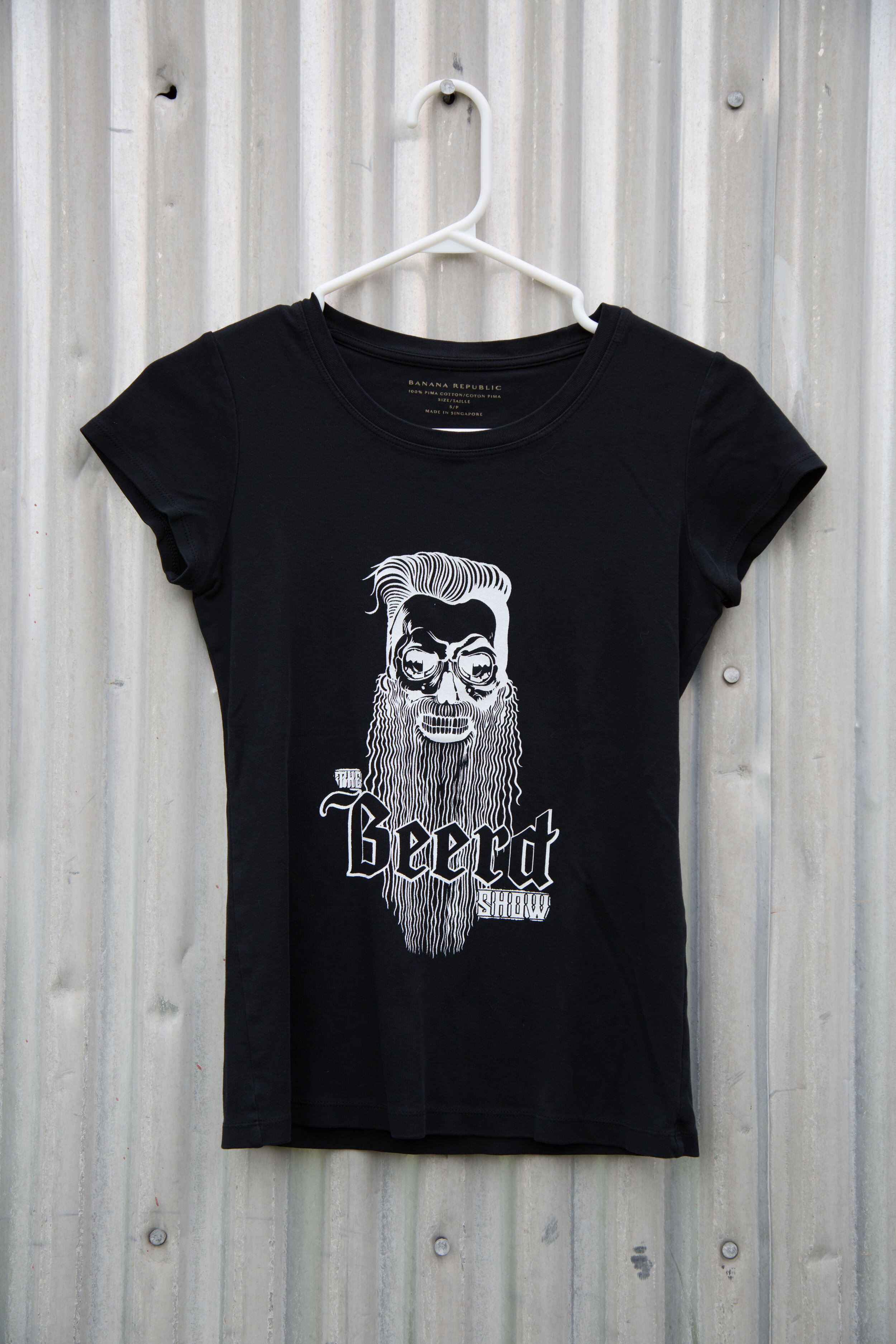 S Black Crew Neck T Shirt