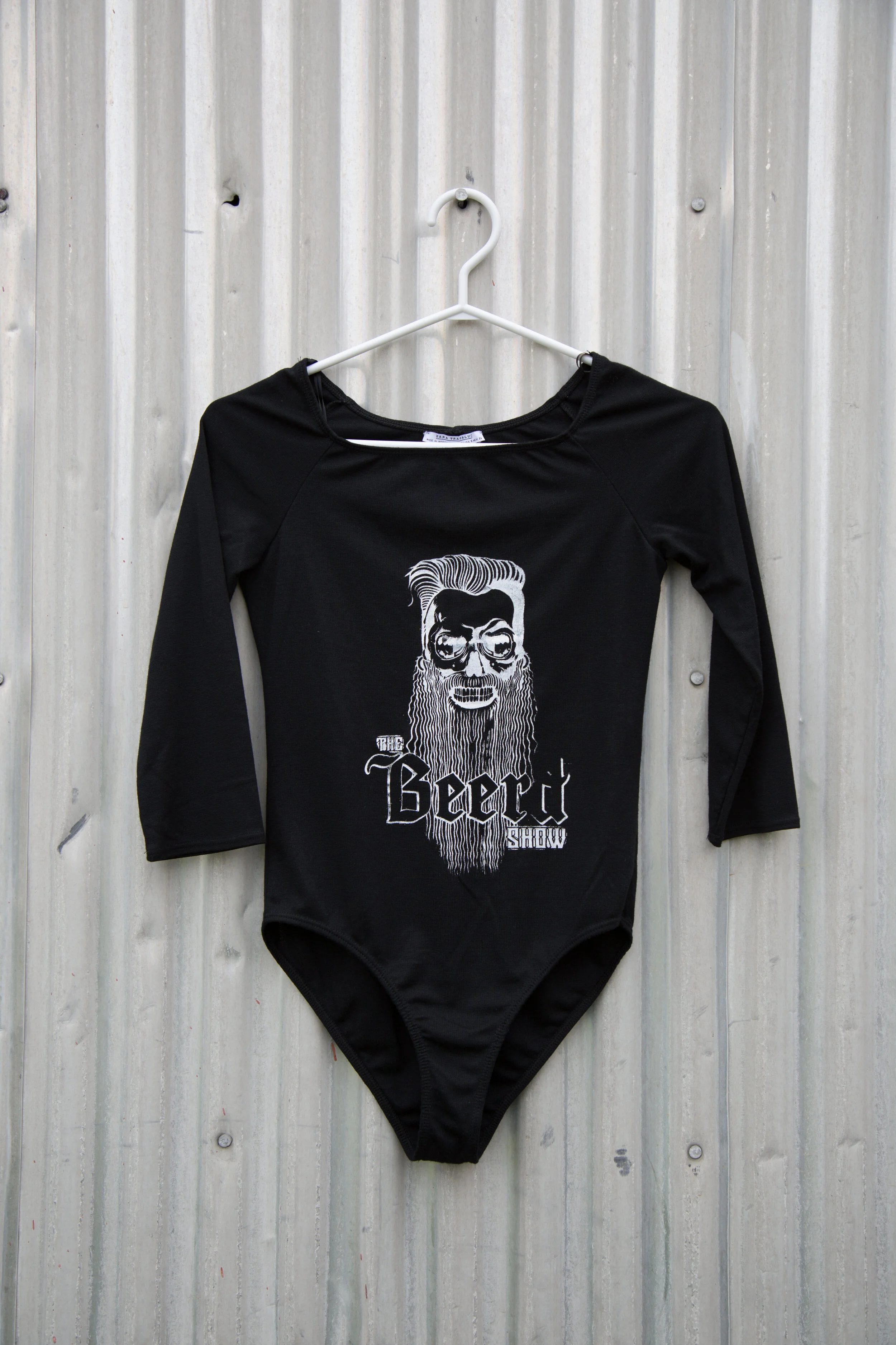 XS/S Black Bodysuit Long Sleeve