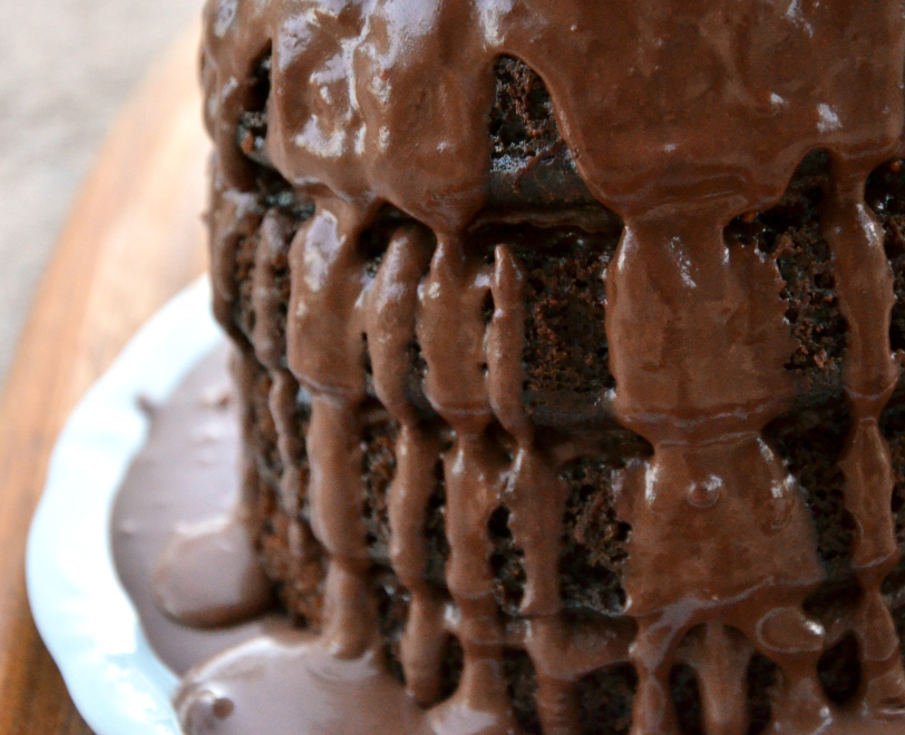 High Altitude Chocolate Raspberry Layer Cake
