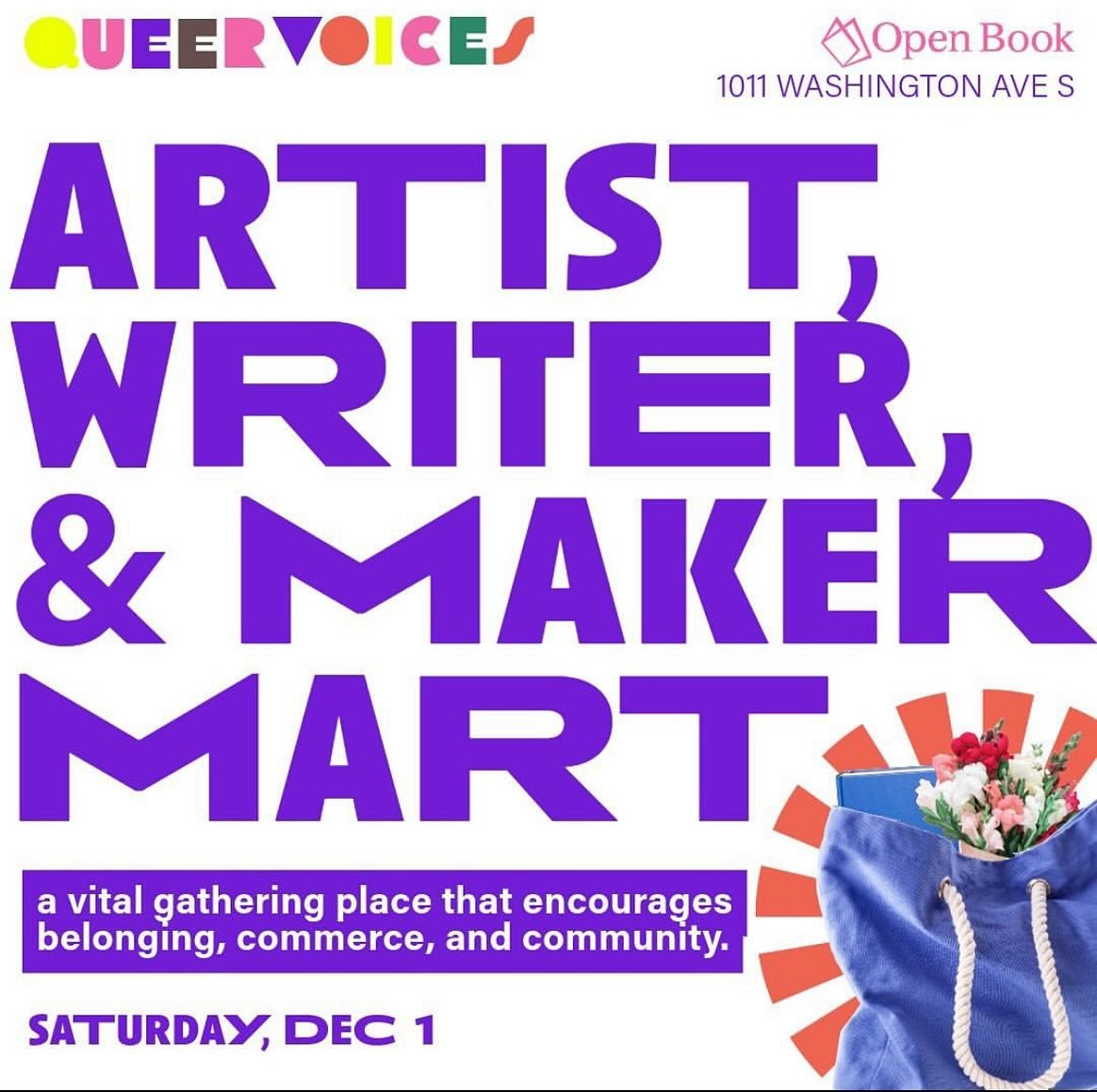 See y&rsquo;all tomorrow for @queervoicesmn artist, writer &amp; maker mart! Can&rsquo;t wait to spend the day surrounded by queer artists and makers 🏳️&zwj;⚧️❤️🏳️&zwj;🌈

(p.s more cat content if you swipe 👀 they really love to get in the way, an