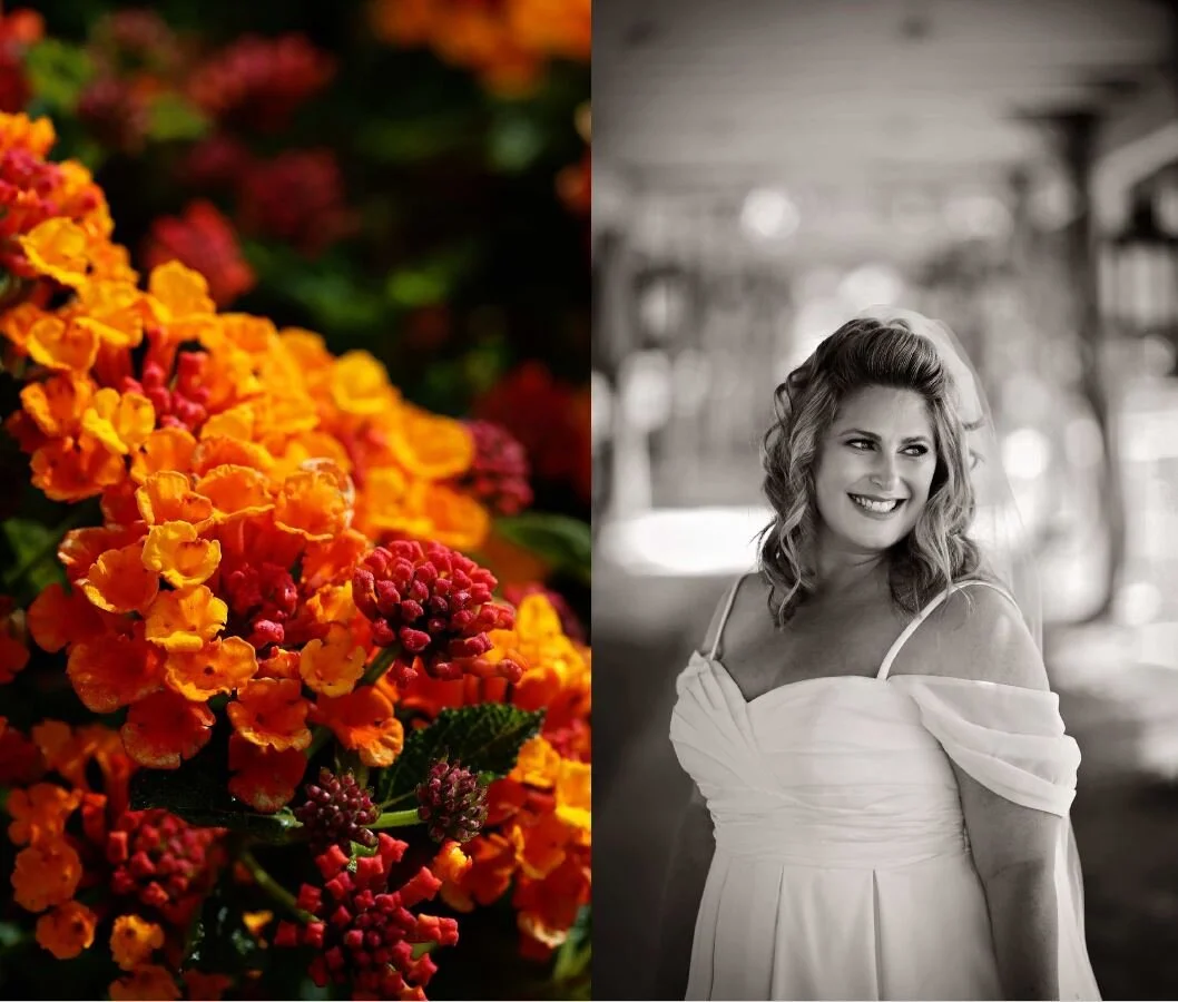 Lindsay and Flowers.JPG