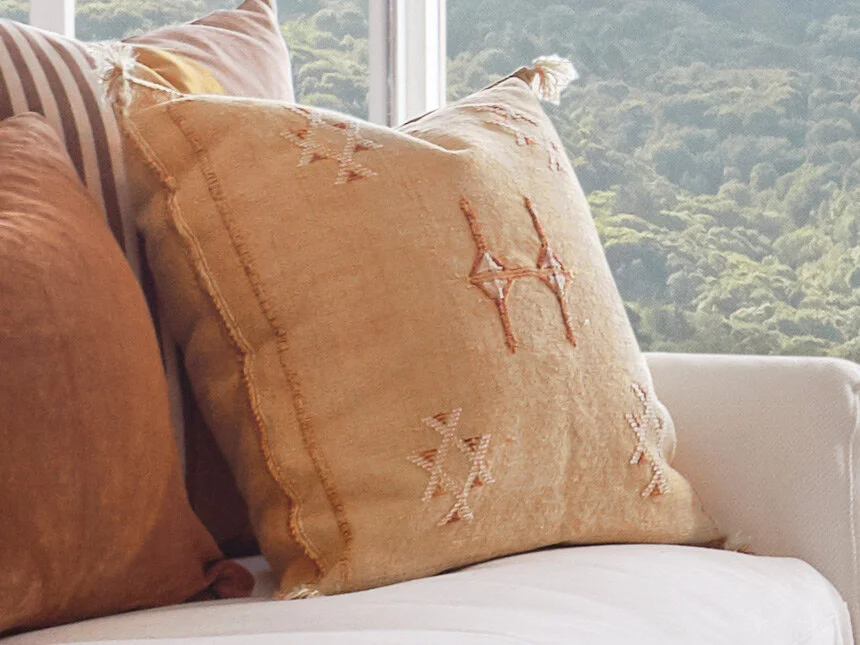 cactus silk cushion cover