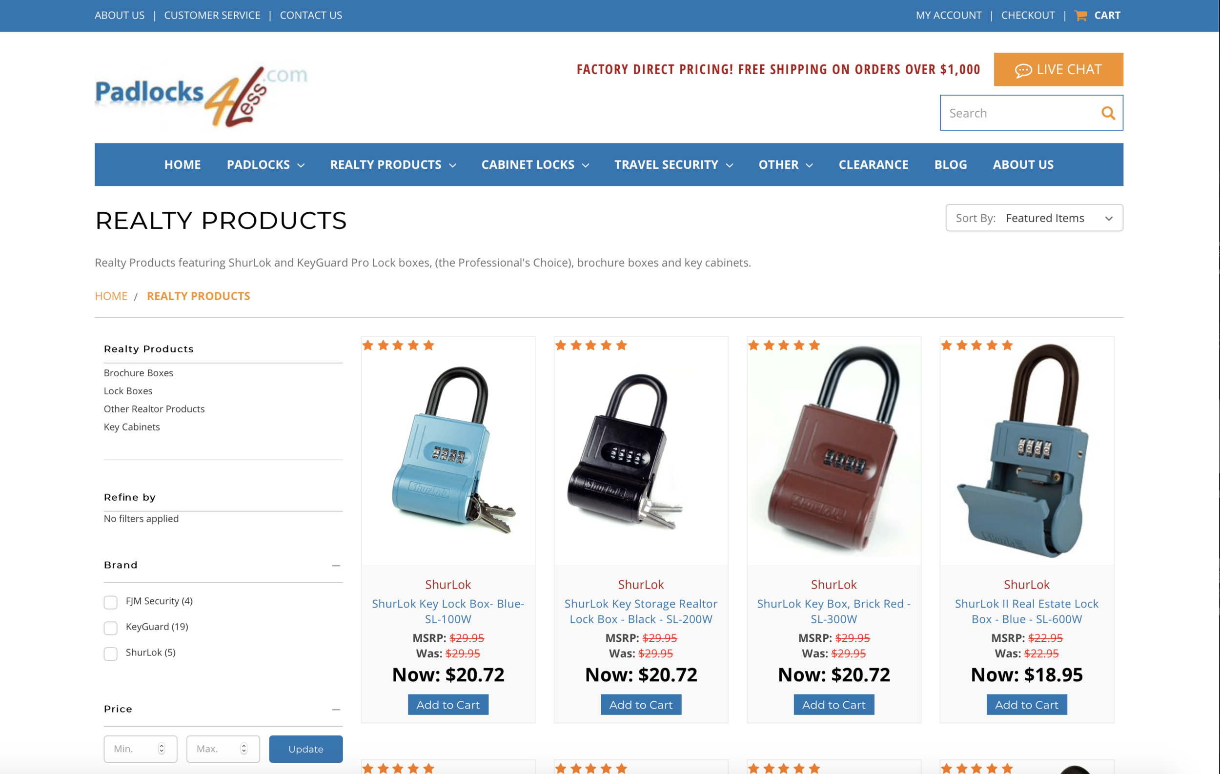 Padlocks for Real Estate