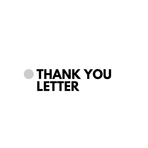 Thank You Letter