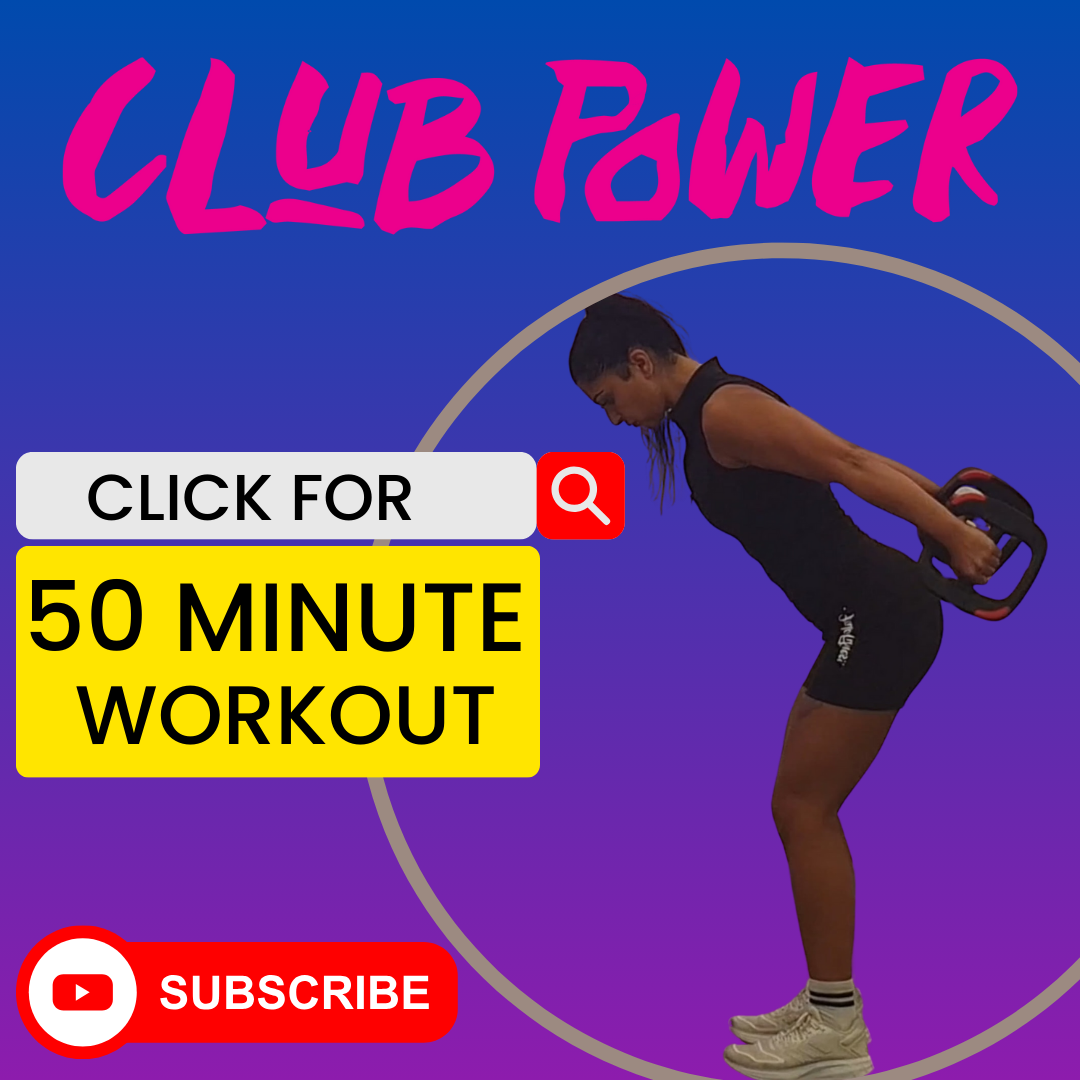 Watch a 50-minute Club Power workout on YouTube