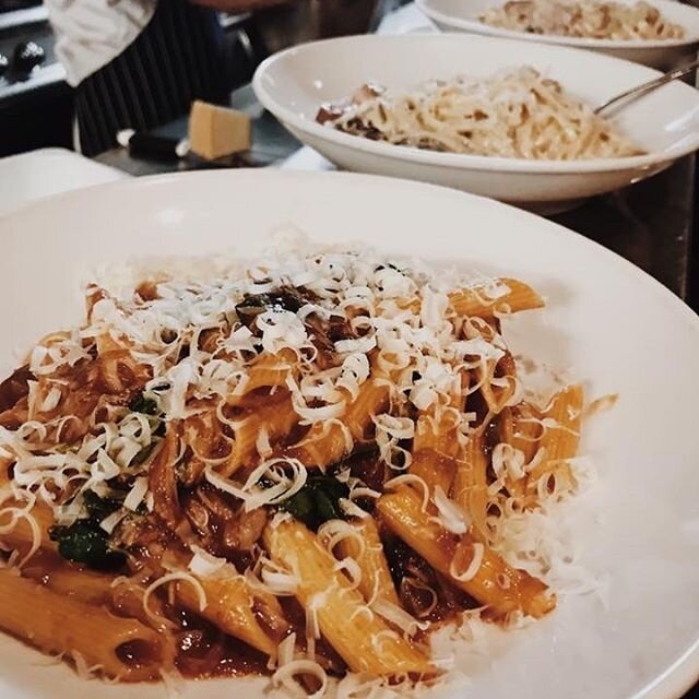 Tonight&rsquo;s pick up and delivery specials are: &bull; Penne with slow braised lamb shoulder, mushrooms, pangrattato and chilli $22 &bull; Linguine with fresh barramundi, scallops, fresh tomato, basil pesto and chilli $25

These specials are in ad