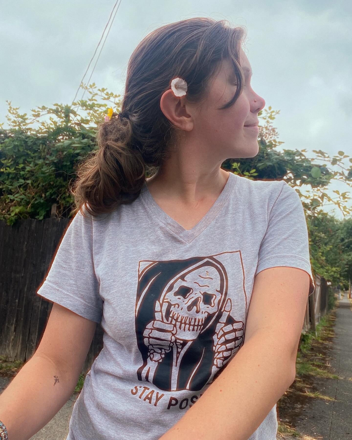 On this, an extraordinarily bad day, when I was sick and exhausted and stressed and overstimulated, my daughter wanted to put flowers in my hair. 

And it made me feel better.