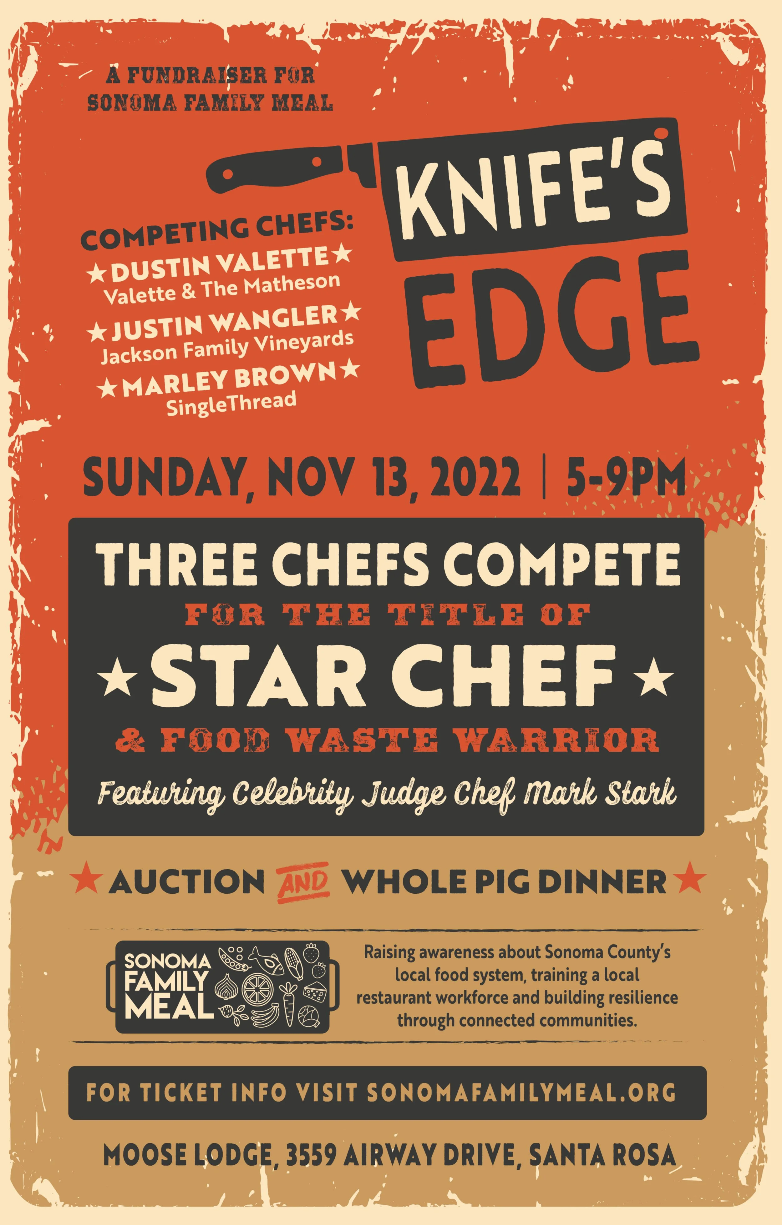 Knife's Edge Sonoma County Event — Sonoma Family Meal