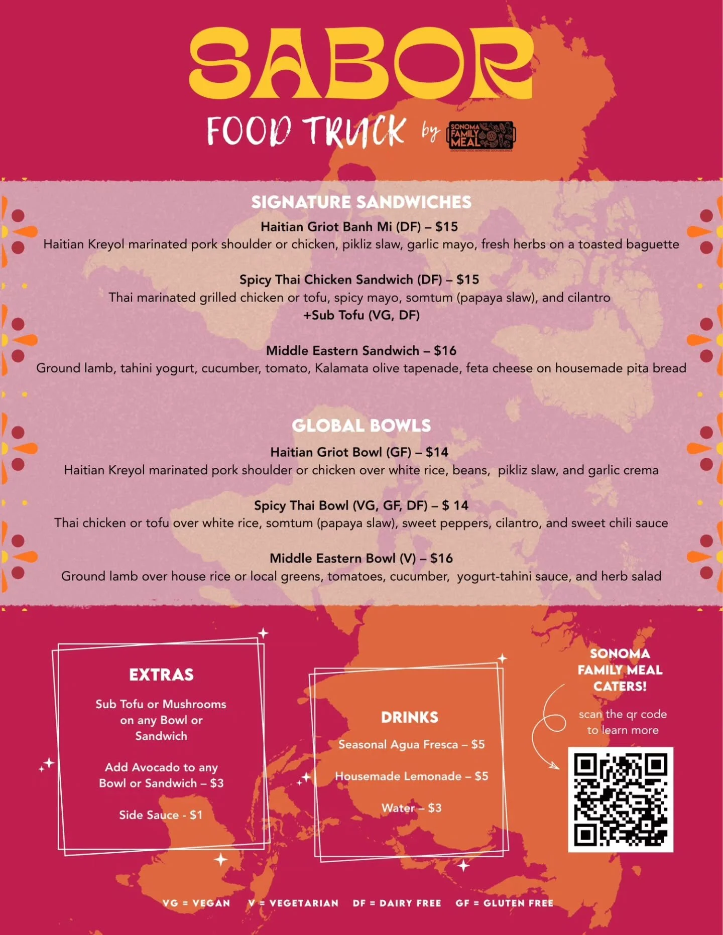 Fresh flavors, same mission. 🌿

Our food truck menu just got an upgrade, and we cant wait for you to try what's new. 

We're back this week at the Petaluma Fairgrounds - Tuesday, Wednesday, and Thursdays from 11am-2pm for delicious, feed-good eats. 