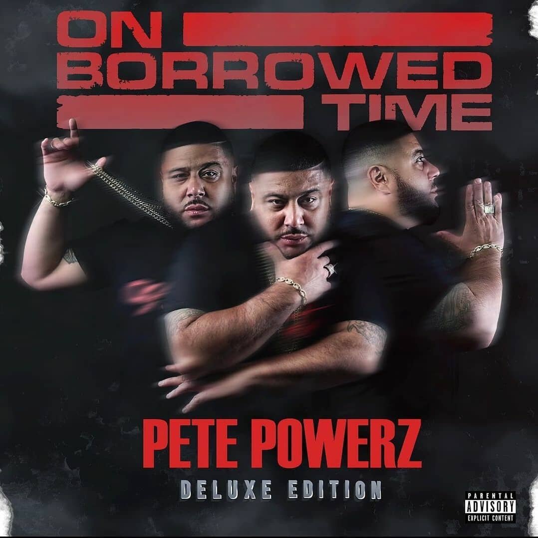 (2&bull;12&bull;2021)
Artist : @PetePowerz
Album : &quot;On Borrowed Time (DELUXE EDITION)&quot;
Label : @MartialWAL ❌ @The_Real_SDMG
Executive Produced By : @DjJuneBuhg

#WALup #PetePowerz #OnBorrowedTime #WisdomAmongstLoyalty #SDMG #StreetDreamzMus