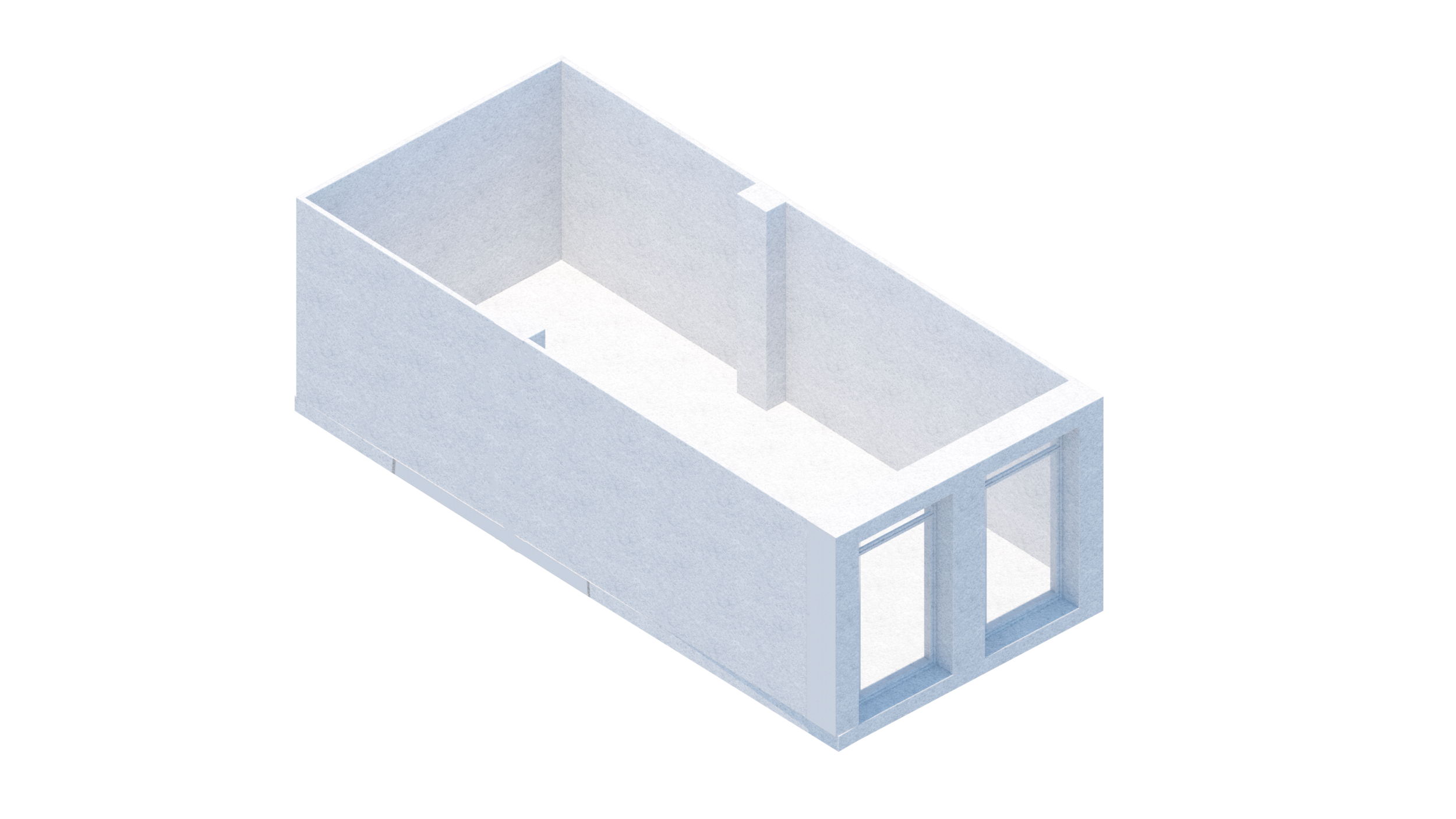 63.02 m2 of acoustic tensile membrane had to be imported in the room