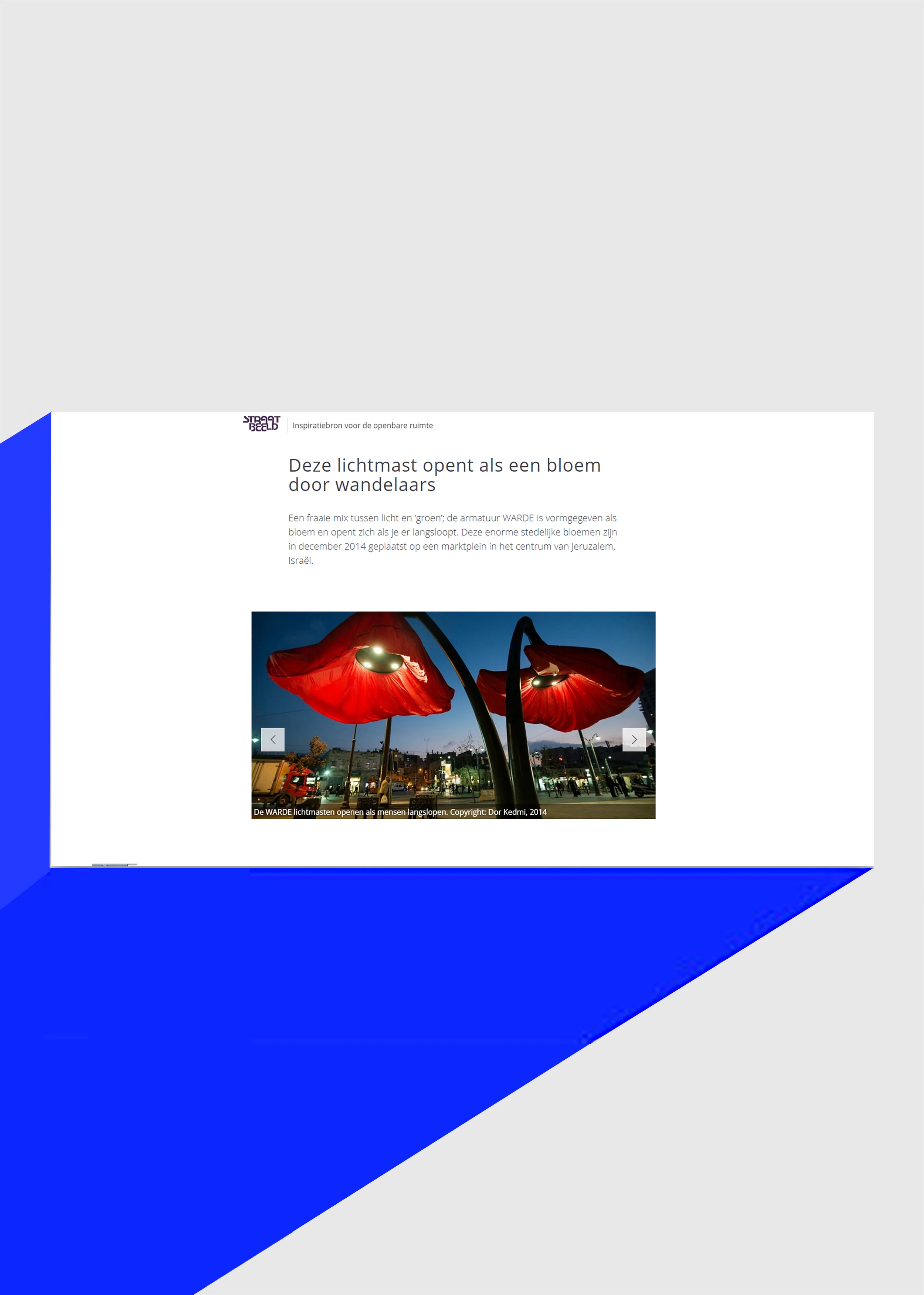 Warde featured in Straat Beeld (Netherlands) 