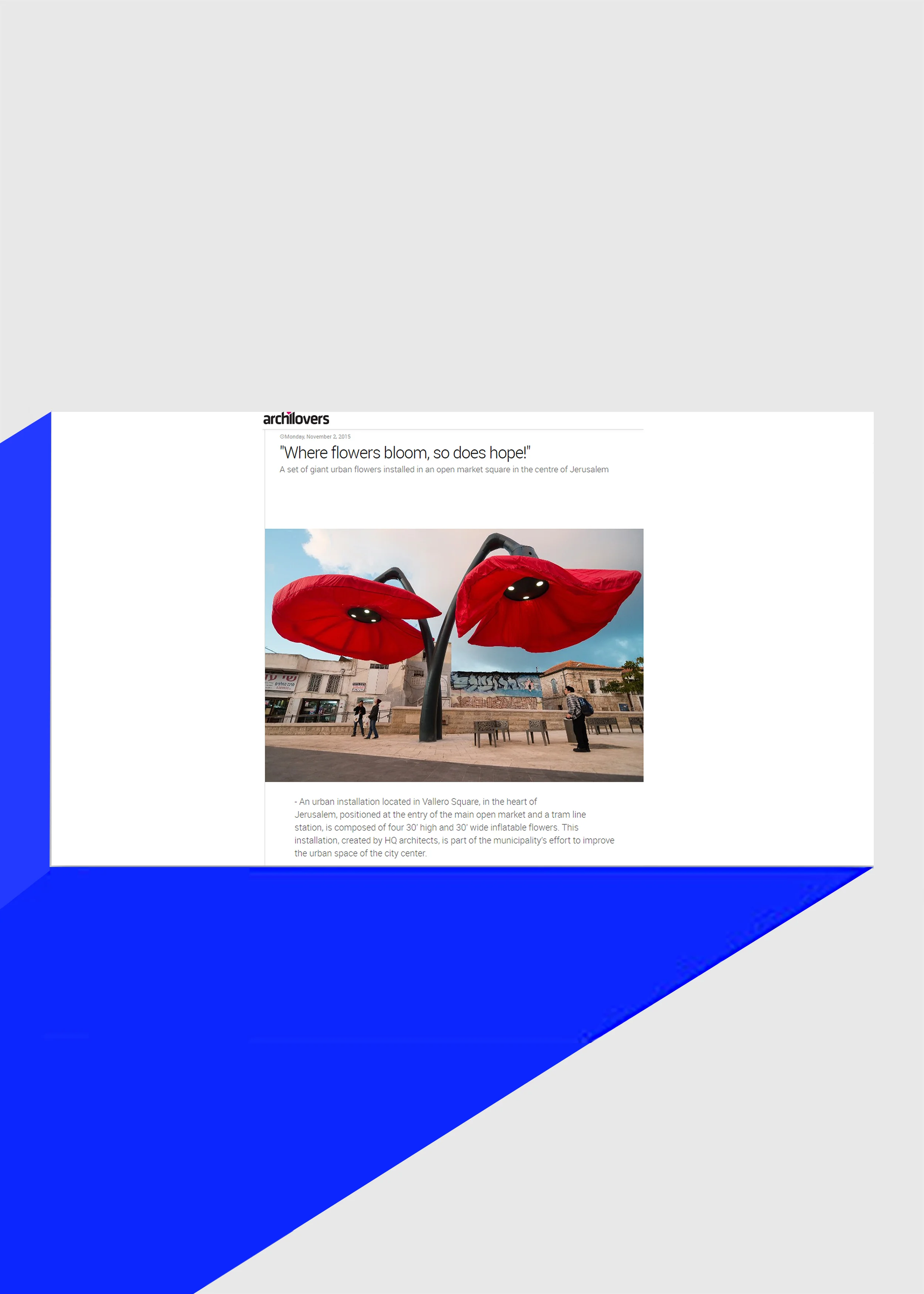 Warde featured in Archlovers (Italy)