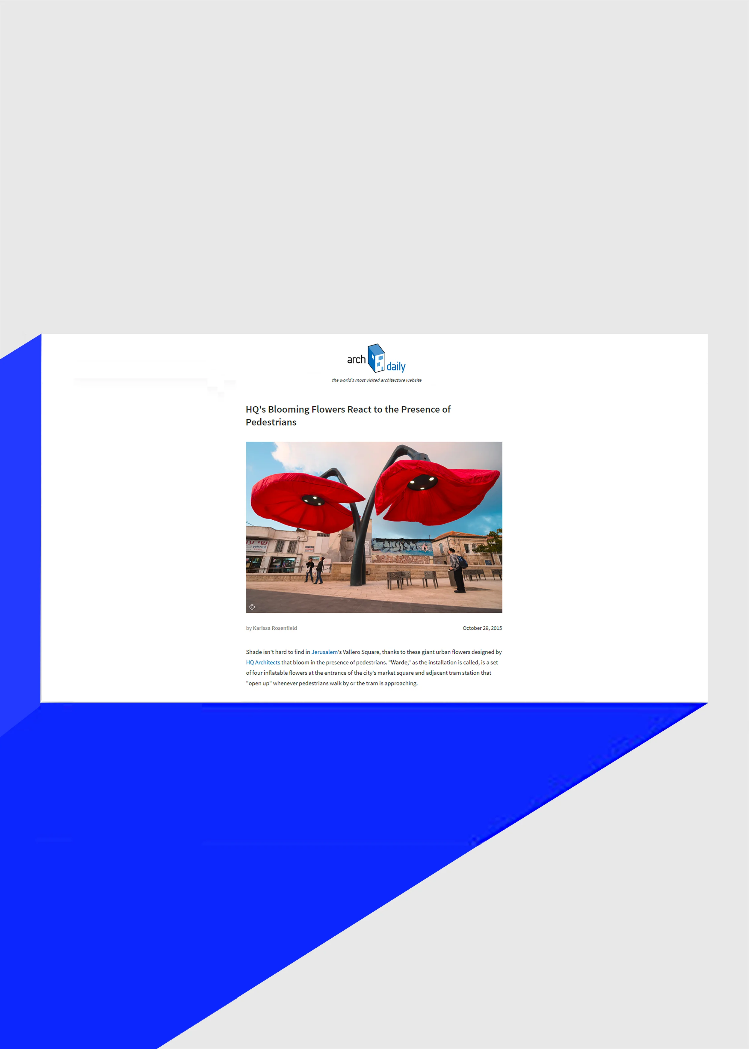 Warde featured in Archdaily (USA)