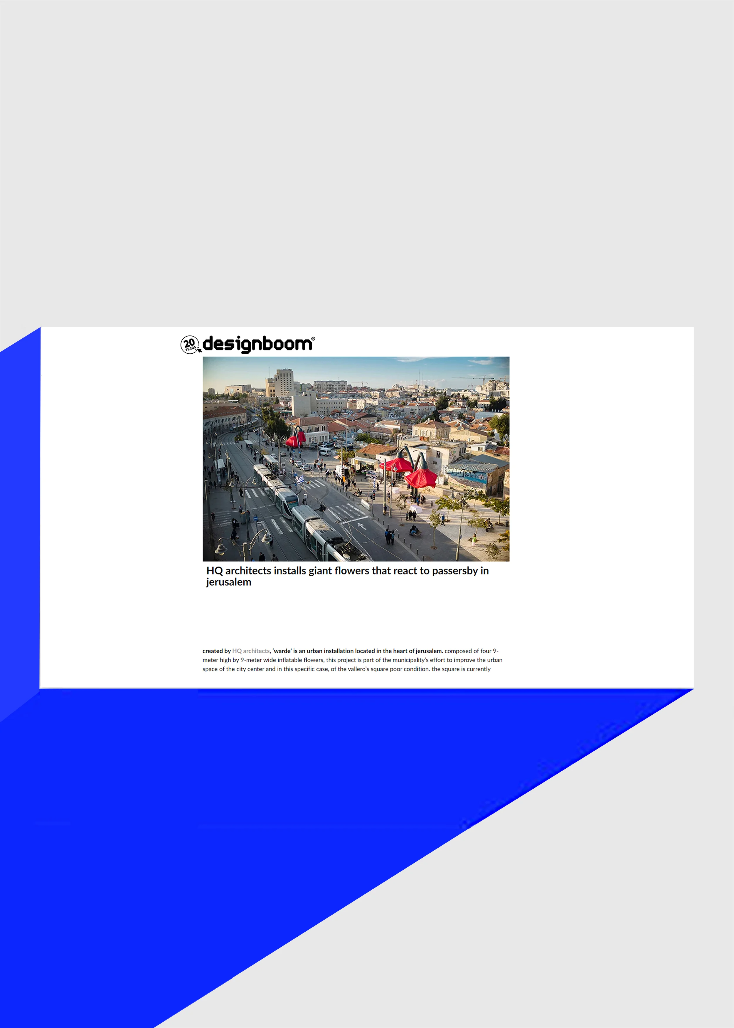 Warde featured in Designboom (Italy)