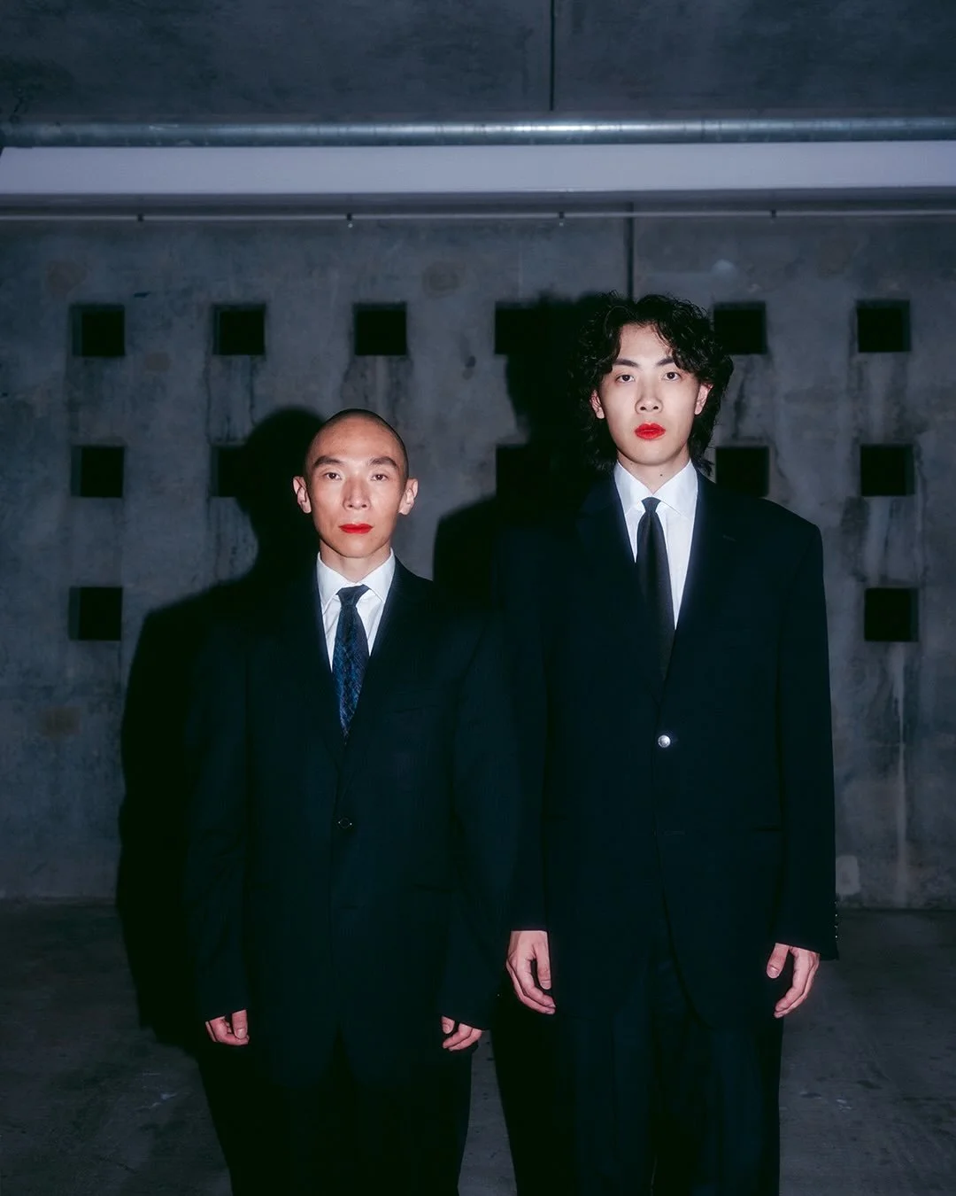   Space Drag - work in development    Lead Artist: Xin Ji  Co-creator: Tony Guo Performed by Xin Ji and Tony Guo Dramaturgy by Nathan Joe  The performance unfolds through an exploration of the craft languages of a dancer and a painter, body and image