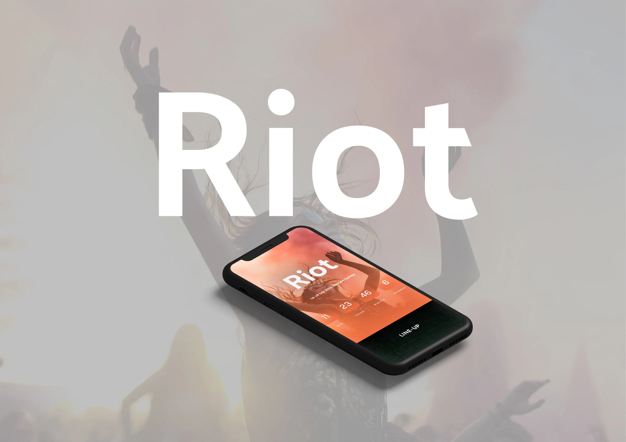 RIOT FESTIVAL - 2018 - UX & UI - USER RESEARCH - WIREFRAMES - PROTOTYPING - GRAPHIC DESIGN - BRANDING