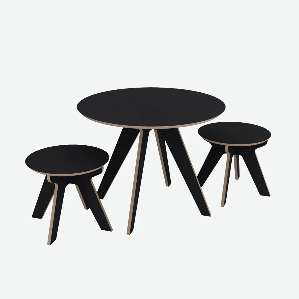 Kindy Table w Kindy Stools - Slate (Terril) - White BG 01.jpg