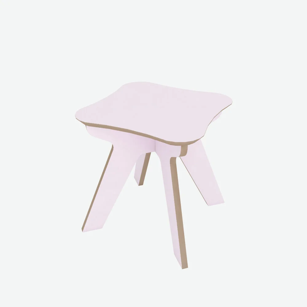 Junior Stool Rose (Just Rose) - White BG 02.jpg