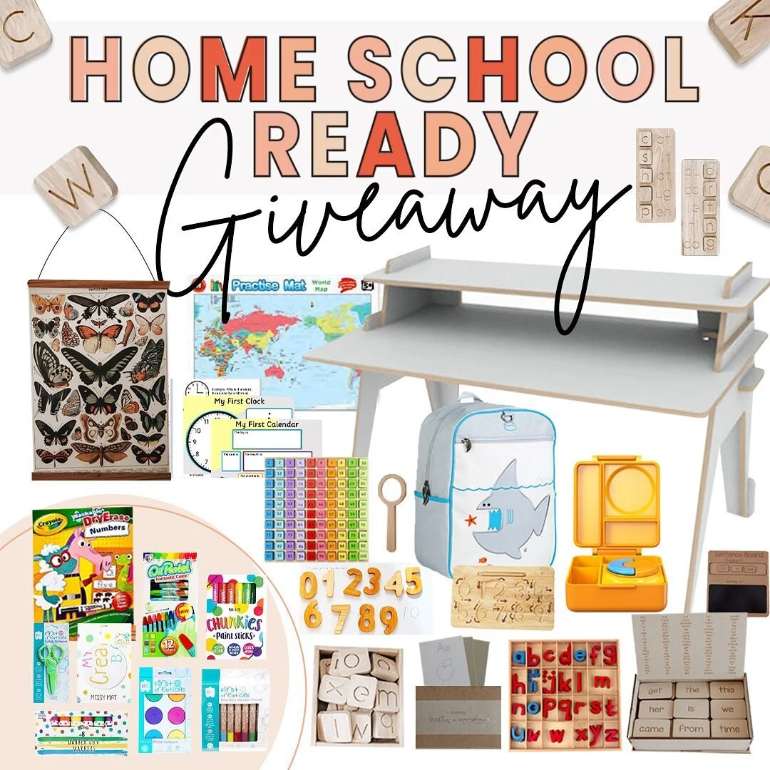 💫 ENTRIES CLOSE 8PM TONIGHT 💫

We've teamed up with @mycollabsociety for an epic 7 Days of Giveaways! The campaign is designed to give back over $20,000 worth of prizes to those affected by the pandemic and raise funds for @beyondblueofficial who are taking care of the mental health of those impacted.

So, do you want to win Day 3's EPIC Home School Set up including everything you see here?!

Head over to @thecollabsociety - entry is free and takes only 30 seconds!
&nbsp;
Prizes include:
Junior Desk in your choice of colour - @popupdesks
Sentence Board Kit and Maths Ruler Set - @young.souls_
Ultimate School Readiness Kit - @learningtolearnkids
$100.00 Voucher - @my_creative_box
Montessori Moveable Lowercase Alphabet with Lid and Box - @mandarinreaders
$100.00 Voucher - @bambinolove.au
Dual CVC Board and Word Building Kit - @my_little_fox_store
World Countries, World Map, Number Tracing Board and Number&nbsp;Tray - @littlebutloud.co
Magnifying Glass, Flashcards and Vintage Poster - @s