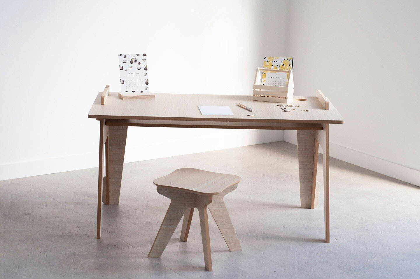 Our gorgeous Junior Desk with matching stool. Available in a range of seven on-trend colours, it's the perfect little table for homework, craft and play. Available with free shipping this weekend only. Enter FREESHIP at checkout to redeem.