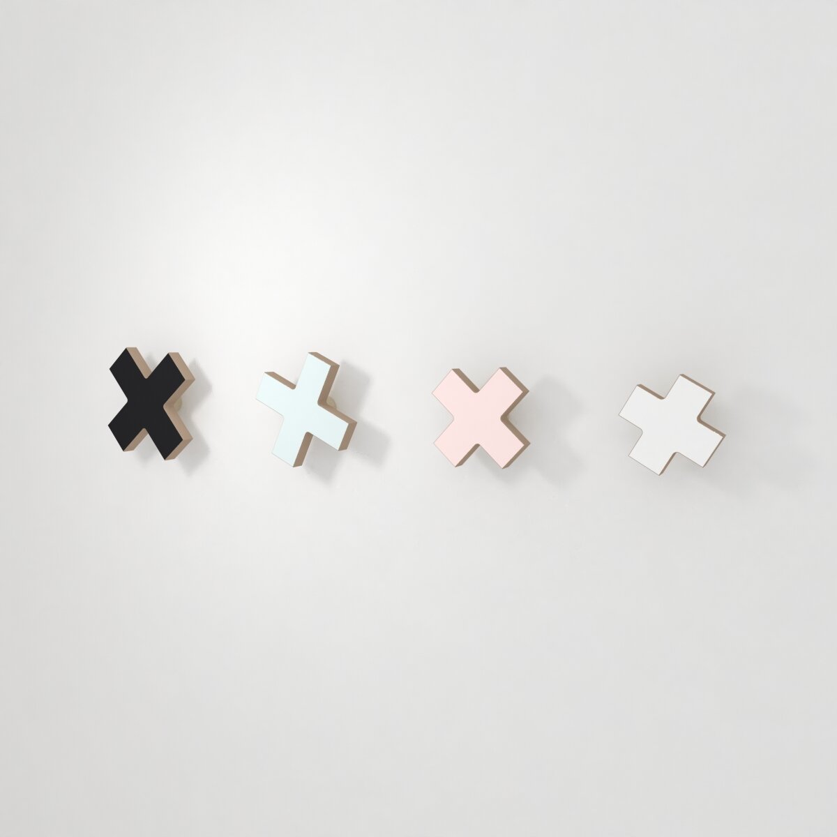 Wall Hooks Cross Set - Pastels