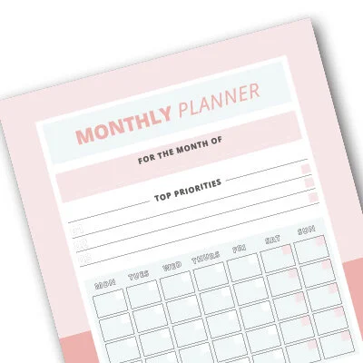 MY MONTHLY PLANNER