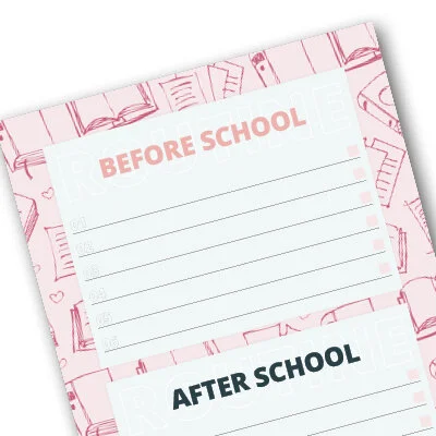BEFORE &amp;  AFTER SCHOOL ROUTINE CHART
