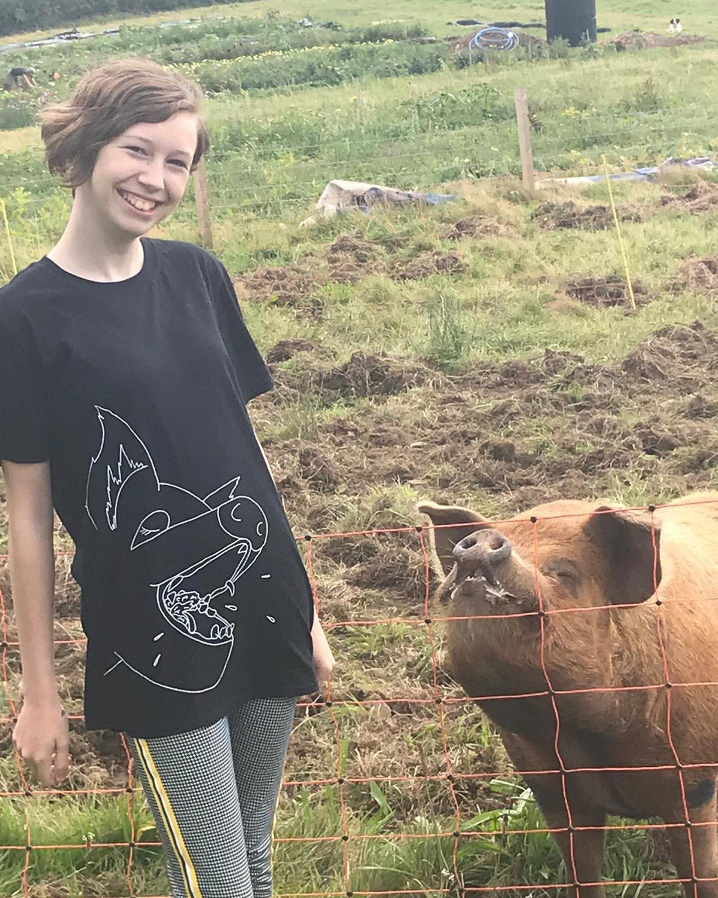 ***MEET ERYN!***

Eryn drew this sweet illustration of our resident pig &ldquo;Gary&rdquo; when she visited the farm this summer. We thought it was SO cool that we had to get it printed into a T-Shirt as we reckon she has a promising future ahead in 