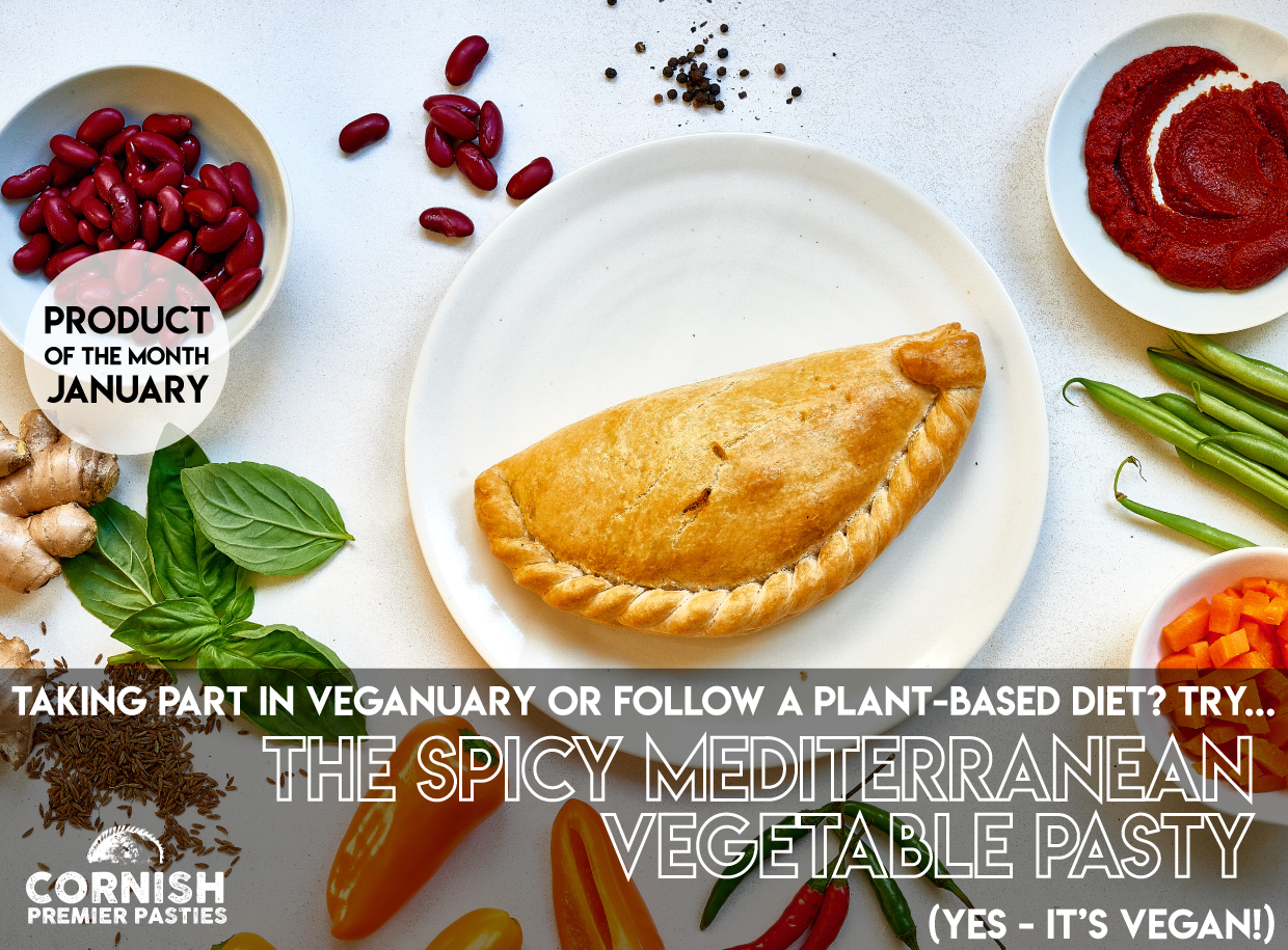 January's Pasty of the Month: The Spicy Mediterranean Vegetable