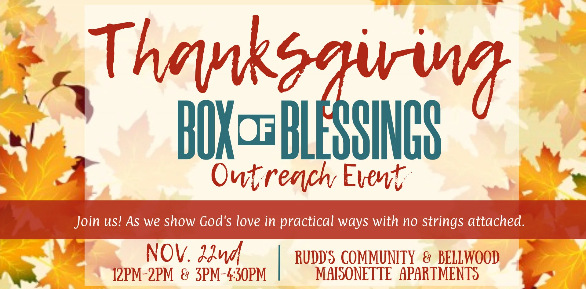 Thanksgiving Outreach Event