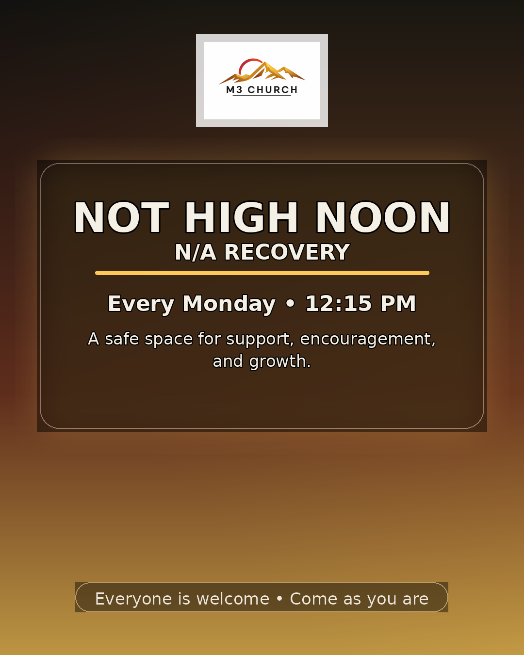 Not High Noon NA Recovery Meeting