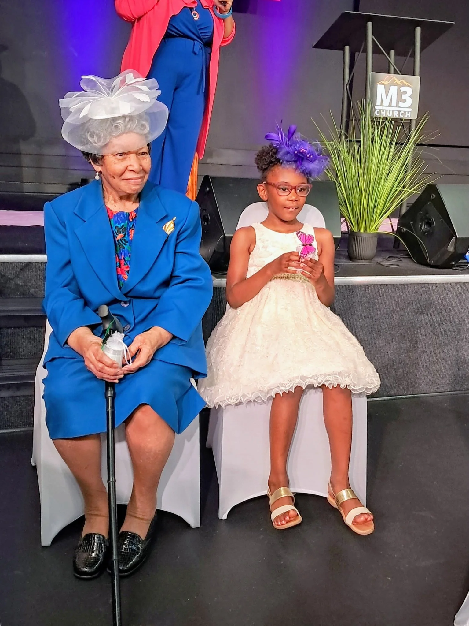 From 6 years old to 97 years young 💜✨ What a beautiful representation of generations coming together at our Pre-Mother&rsquo;s Day Tea Party. Seeing one of our youngest guests alongside our oldest guest was such a special moment filled with love, wi