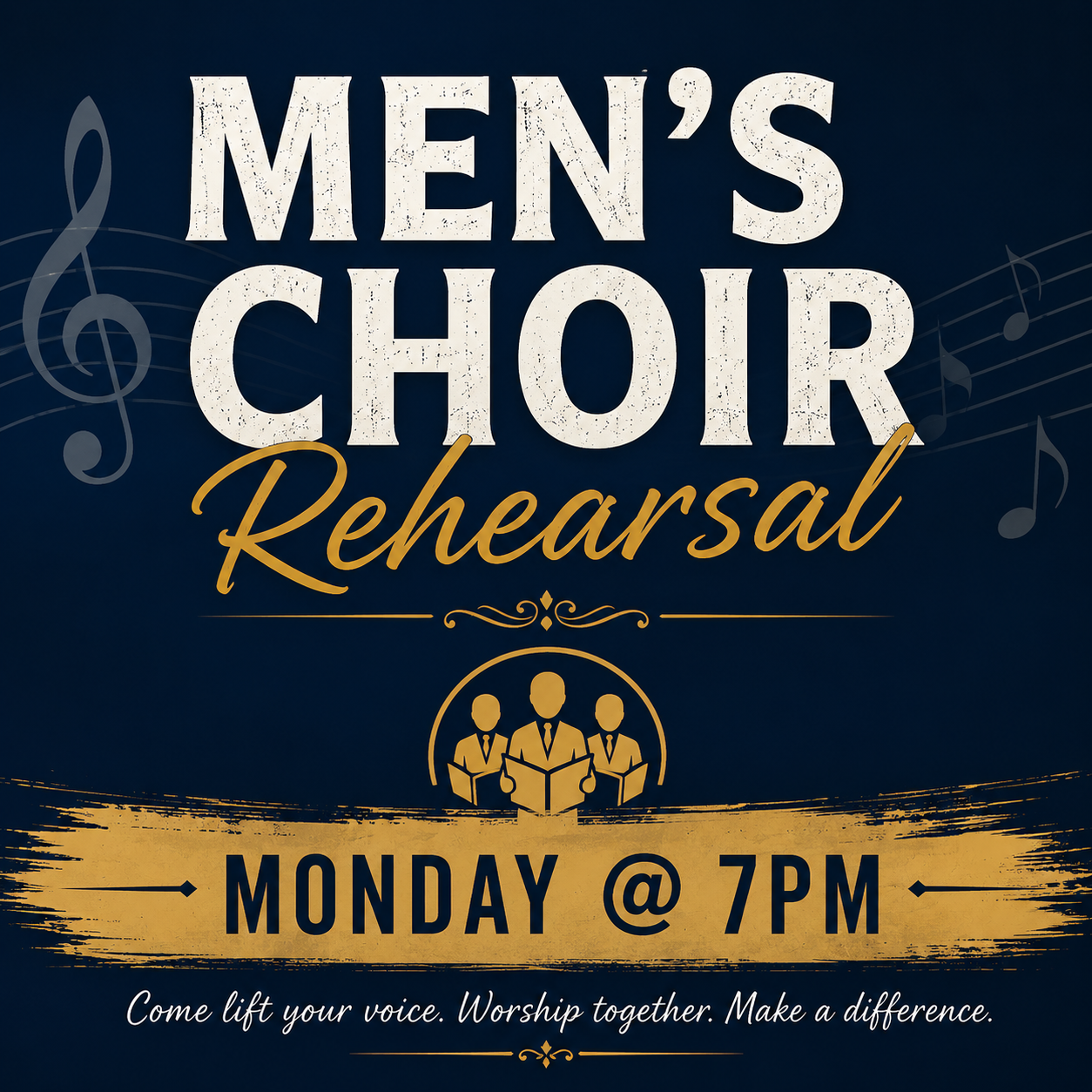 Men’s Choir Rehearsal