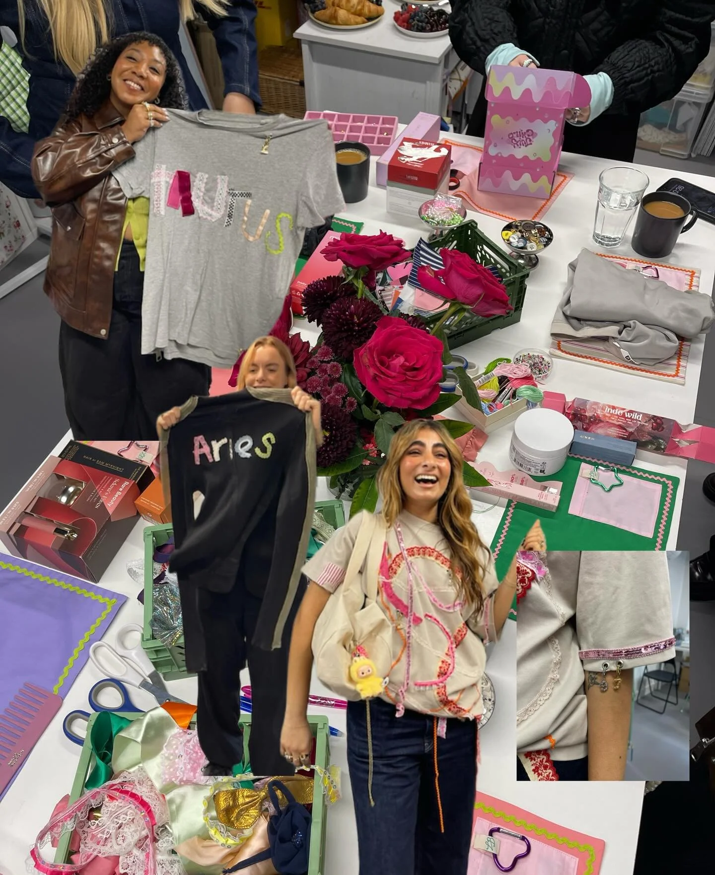 A week of workshops 💕💘💞♻️

1. Tee upcycling w charms with @julychildjewellery 
2. Community workshop with @chelseapeersnyc 
3. Workshop &amp; supper club with @chelseapeersnyc 
4. Xmas Decs with @the_self_hood x @thirdageproject 
5. Xmas party wor