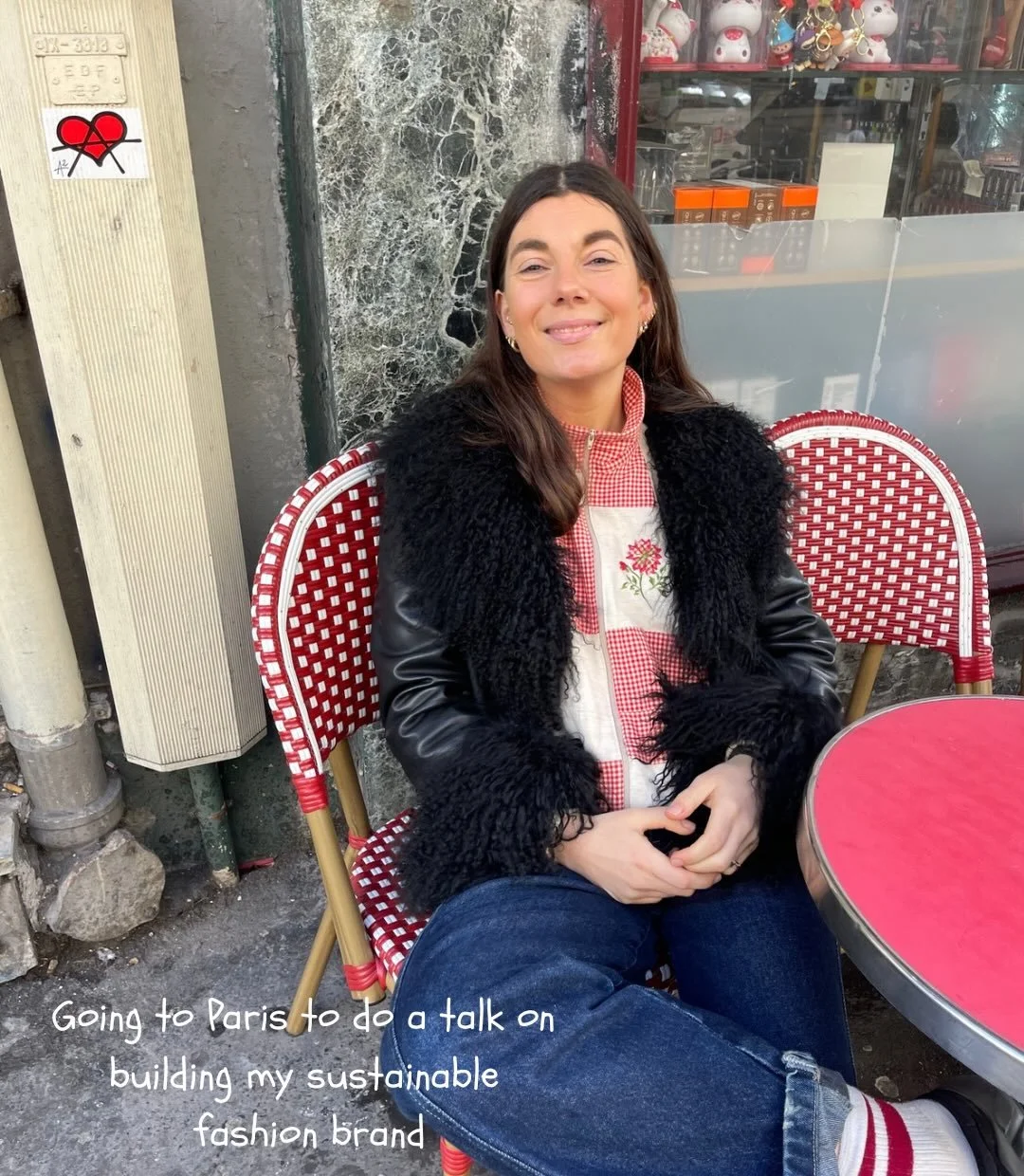 Went to Paris to do a talk at a careers day on how to build a sustainable &amp; creative business 🇫🇷♻️

It was such a special trip taking my mum, 16 yrs after she took me after my GCSEs (already having decided I was going to be a fashion designer t